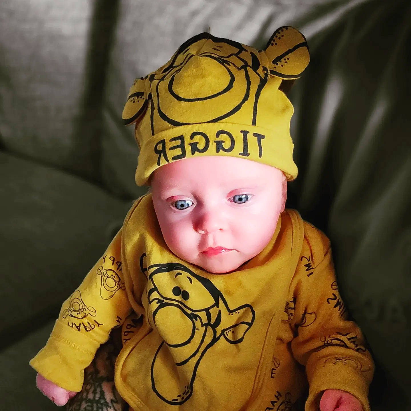 Aurora is registered to the contest to win money with this photo: baby, baby_products, baby_toddler_clothing, beanie, cap, cheek, child, comfort, costume_accessory, costume_hat, fashion_accessory, font, fun, happy, headwear, knit_cap, peach, person, sitting, sleeve