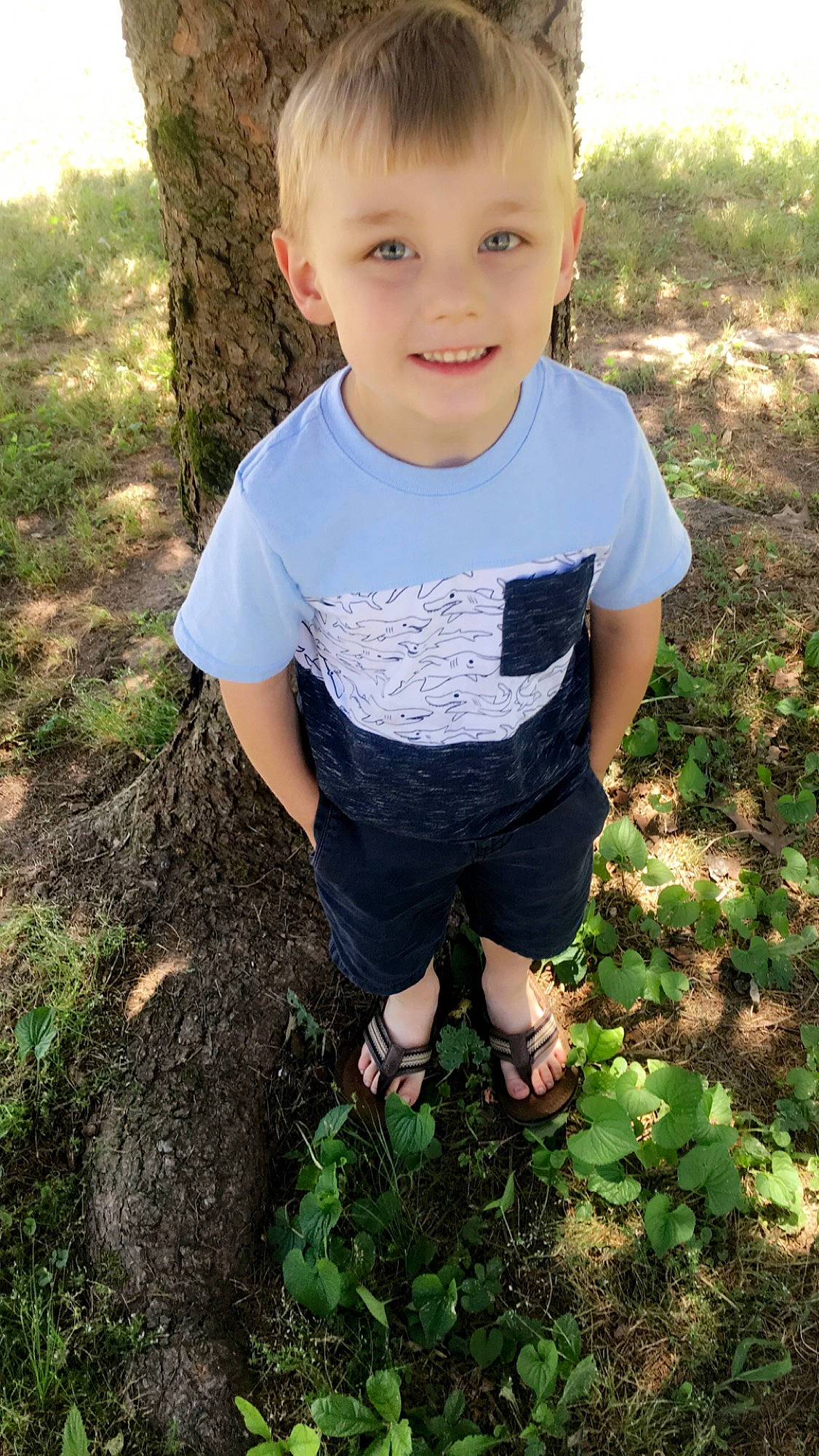 Zayn is registered to the contest to win money with this photo: child, grass, joy, person, plant, smile, soil, t_shirt, toddler