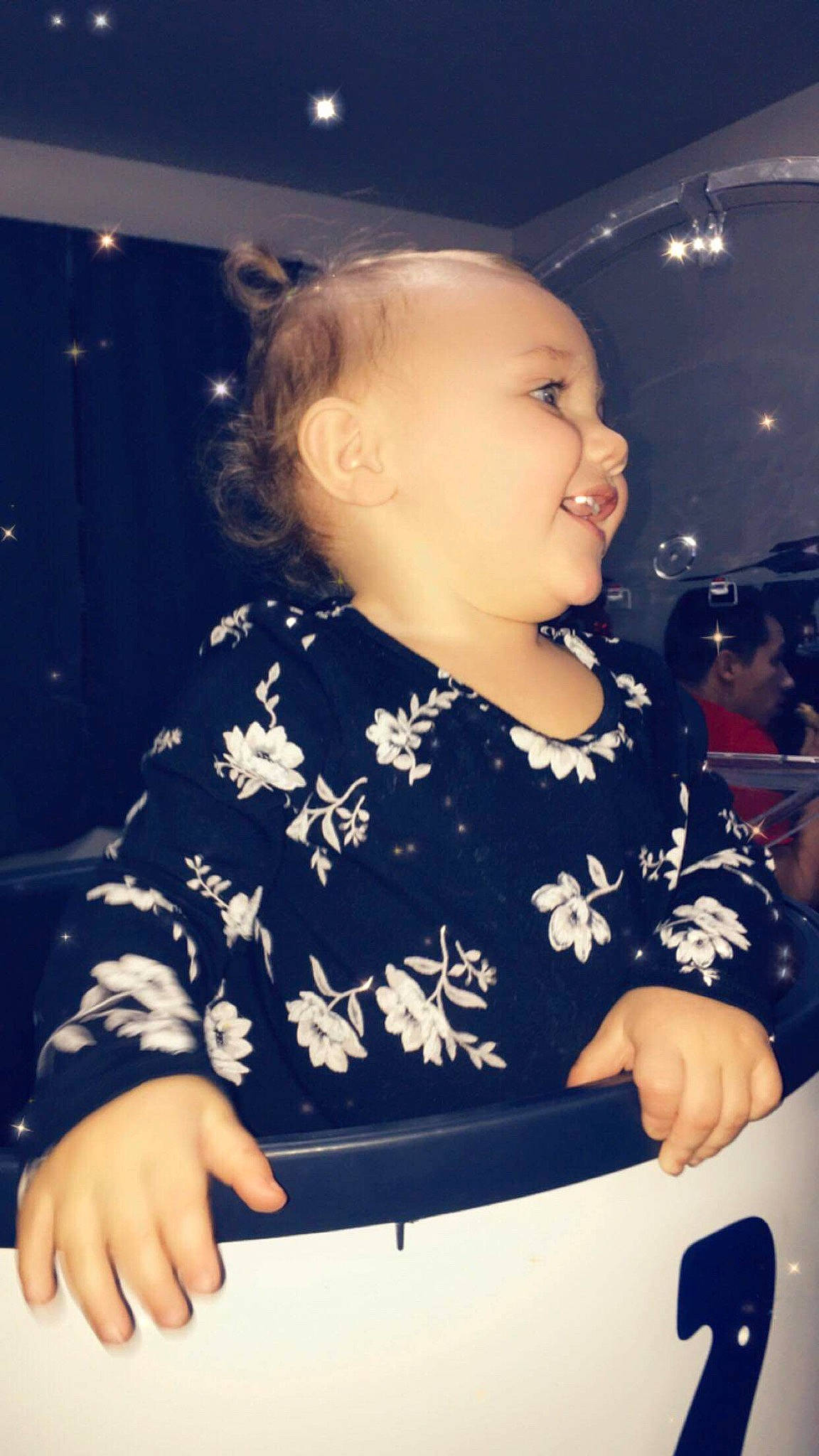 Amarah is registered to the contest to win money with this photo: blond, child, cool, ear, fun, headwear, person, smile, toddler