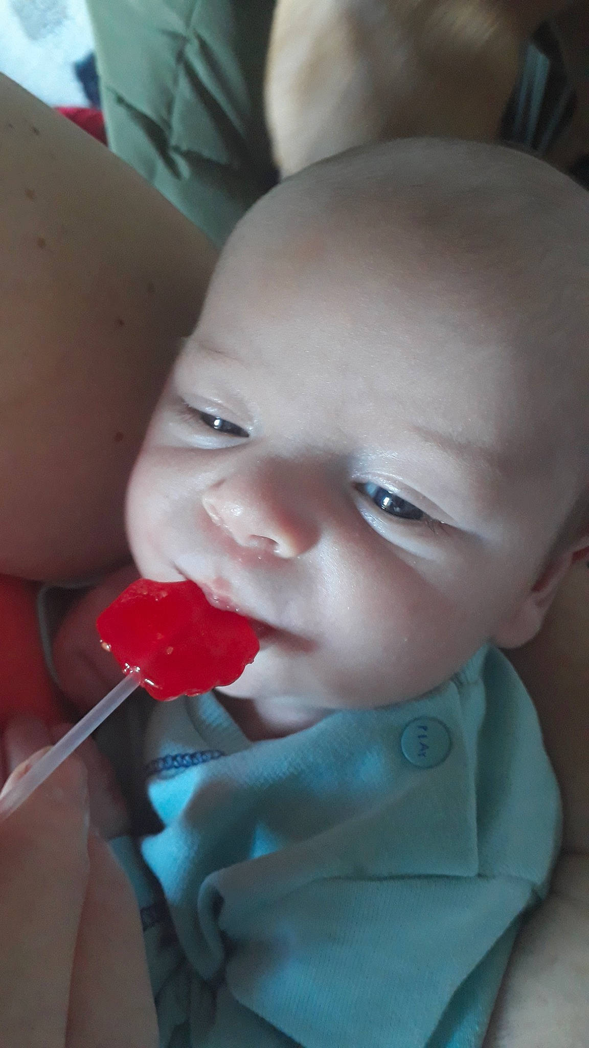 Koby is registered to the contest to win money with this photo: baby, cheek, child, face, head, lip, mouth, nose, person, skin, smile, toddler