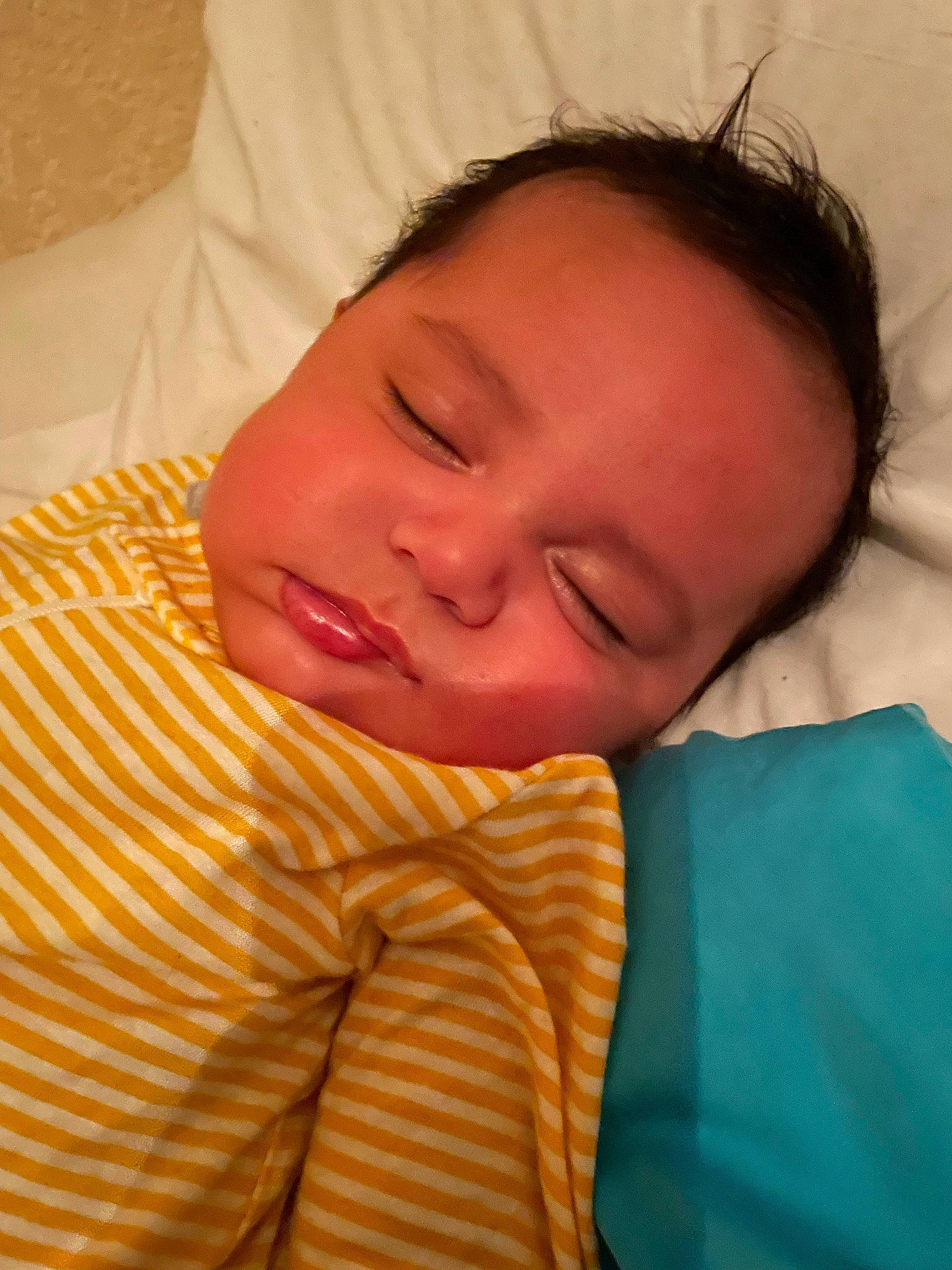 Cruz joined the competition — help win amazing prizes! baby, baby_sleeping, baby_toddler_clothing, bedtime, cheek, child, close_up, comfort, iris, linens, lip, mouth, nap, neck, nose, person, room, skin, sleep, sleeve