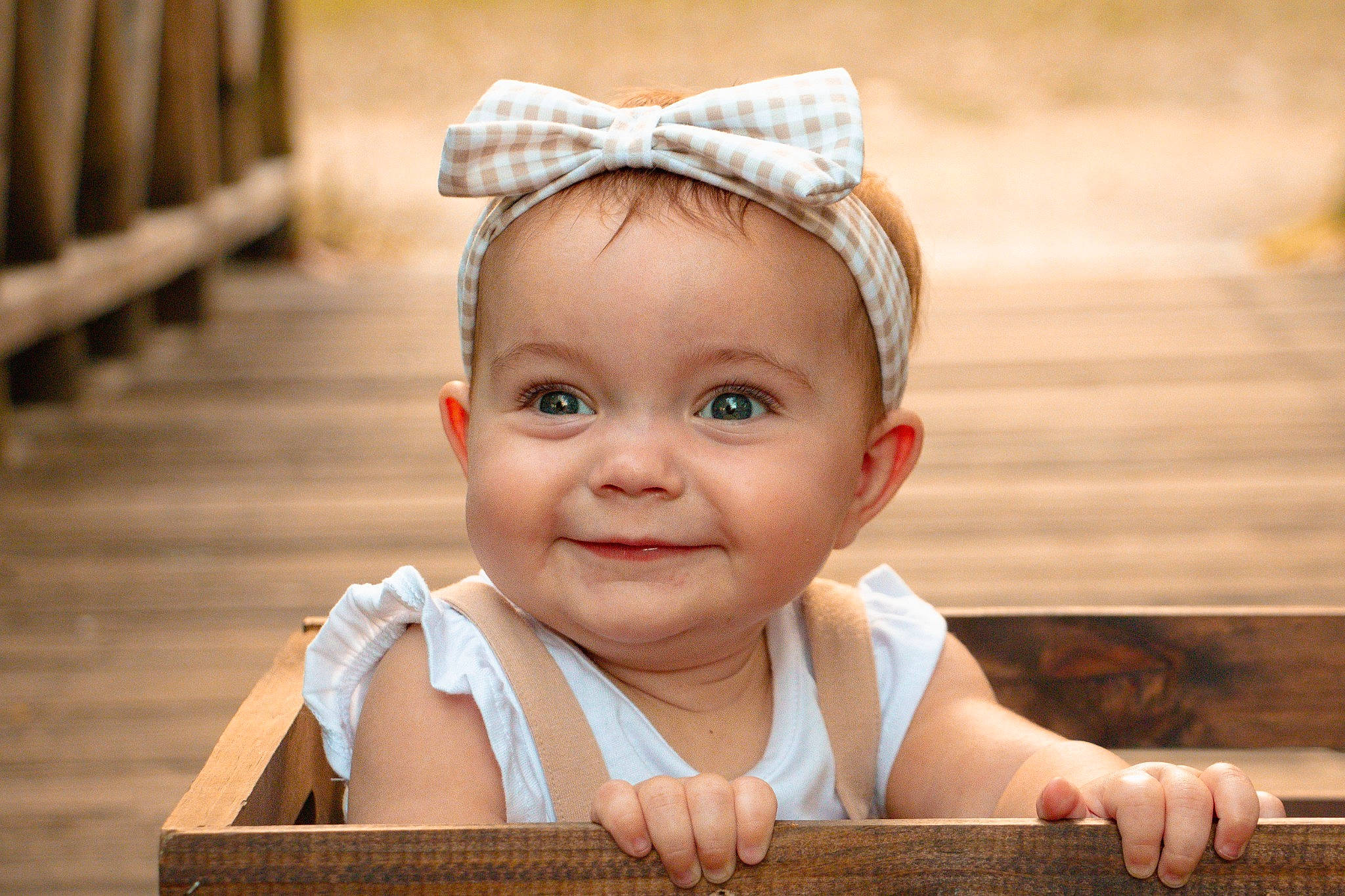 Amelia is registered to the contest to win money with this photo: baby, baby_toddler_clothing, cheek, chin, ear, eye, eyebrow, eyelash, face, flash_photography, grass, happy, head, headpiece, headwear, iris, joy, nose, person, skin