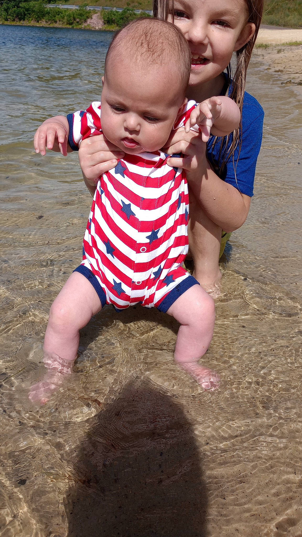 Hadley joined the competition — help win amazing prizes! baby, baby_toddler_clothing, child, finger, fun, grass, hand, happy, human_leg, leg, leisure, people_in_nature, person, sitting, skin, sleeve, soil, summer, t_shirt, thigh