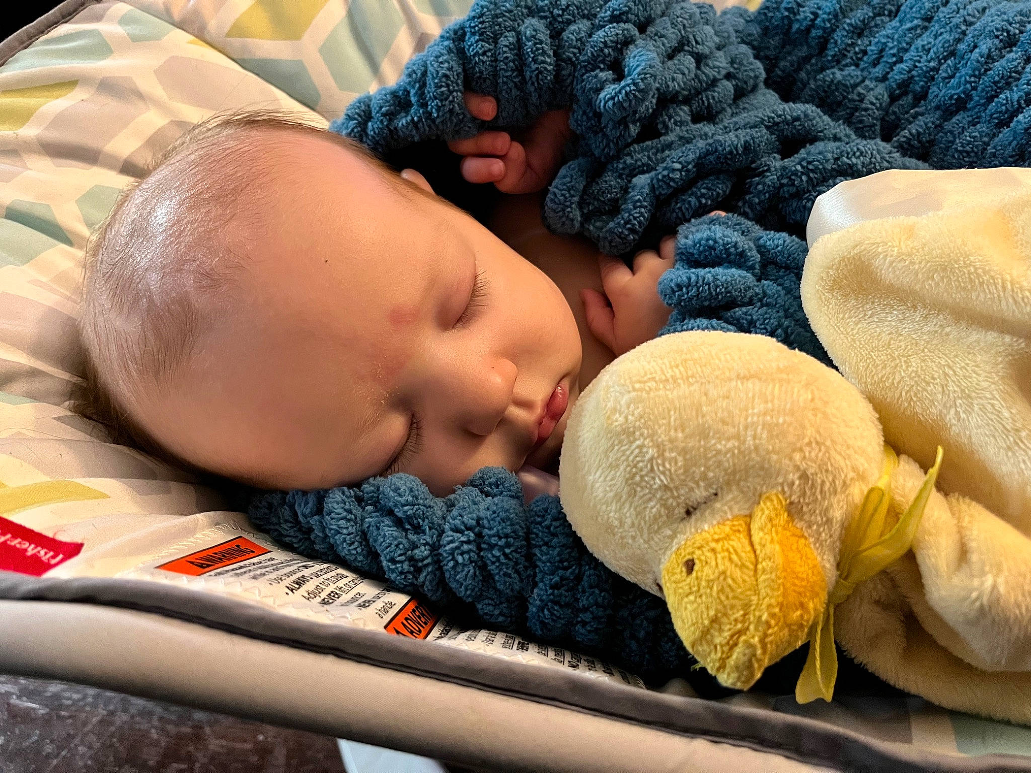 Adrianne is registered to the contest to win money with this photo: baby, baby_products, baby_sleeping, bedtime, blanket, child, comfort, fur, linens, nail, nap, pattern, person, rock, room, sleep, textile, thread, toddler, wool