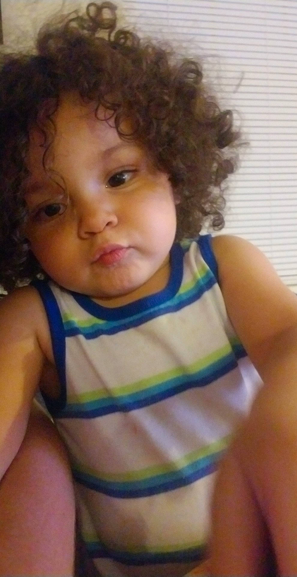 Zaylen joined the competition — help win amazing prizes! afro, baby, black_hair, cheek, child, child_model, chin, eyebrow, face, forehead, hair, hairstyle, head, lip, neck, nose, person, skin, smile, toddler