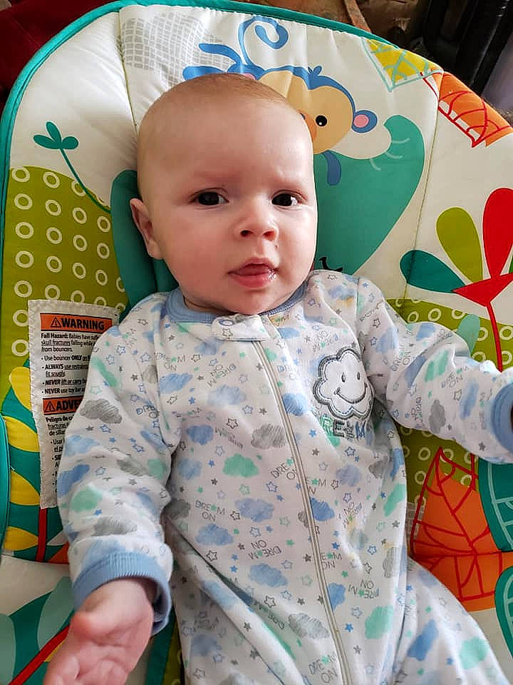 Reed is registered to the contest to win money with this photo: baby, baby_products, baby_toddler_clothing, cheek, child, person, skin, toddler