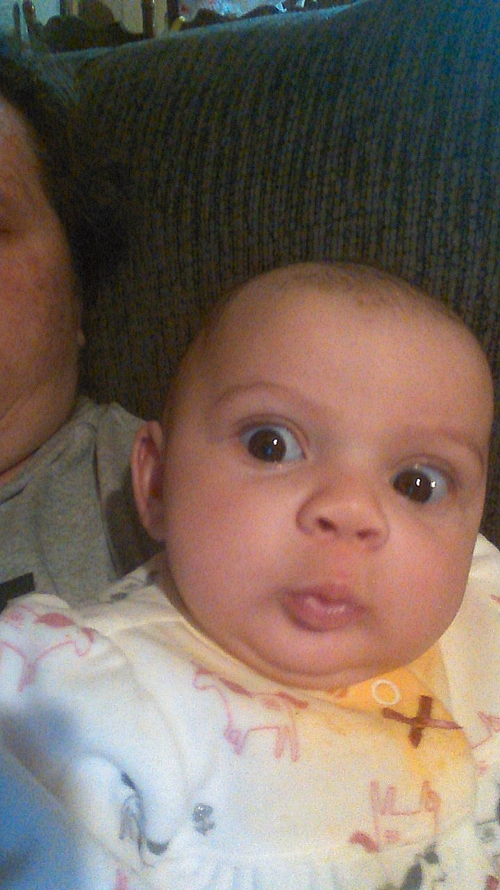 Eliana joined the competition — help win amazing prizes! baby, baby_toddler_clothing, cheek, child, chin, collar, comfort, eyebrow, eyelash, forehead, head, iris, knit_cap, lip, mouth, nose, person, skin, sleeve, toddler