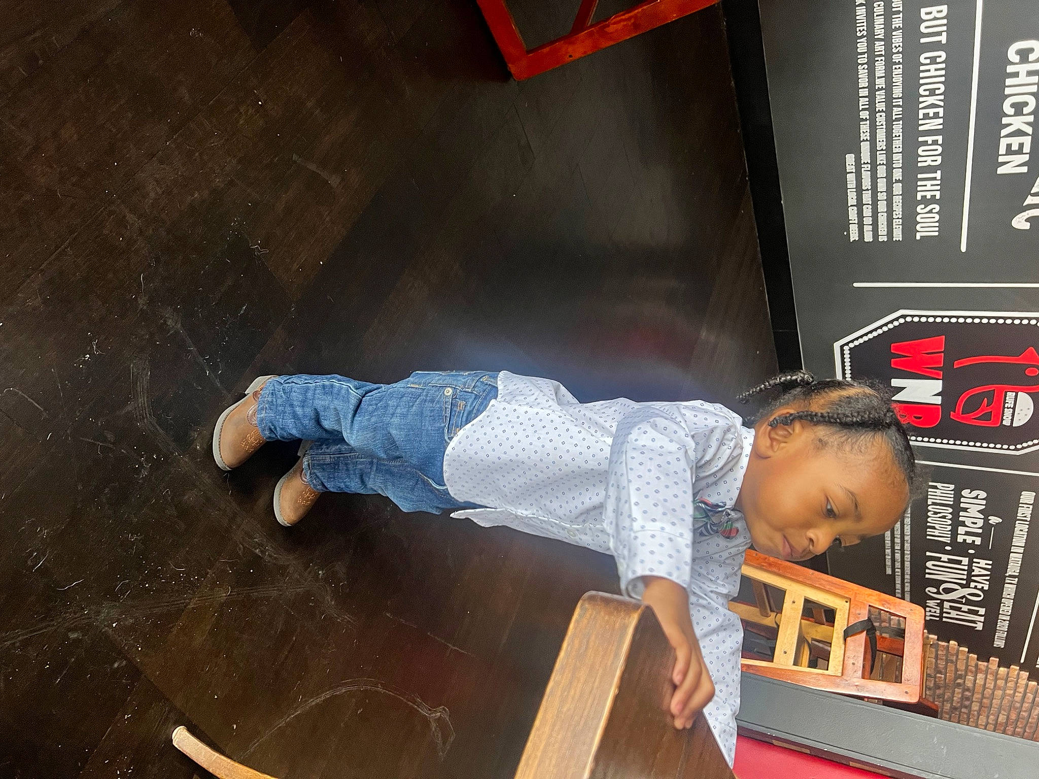 Tyberius joined the competition — help win amazing prizes! advertising, child, flooring, font, hardwood, person, room, t_shirt, toddler, wood, world