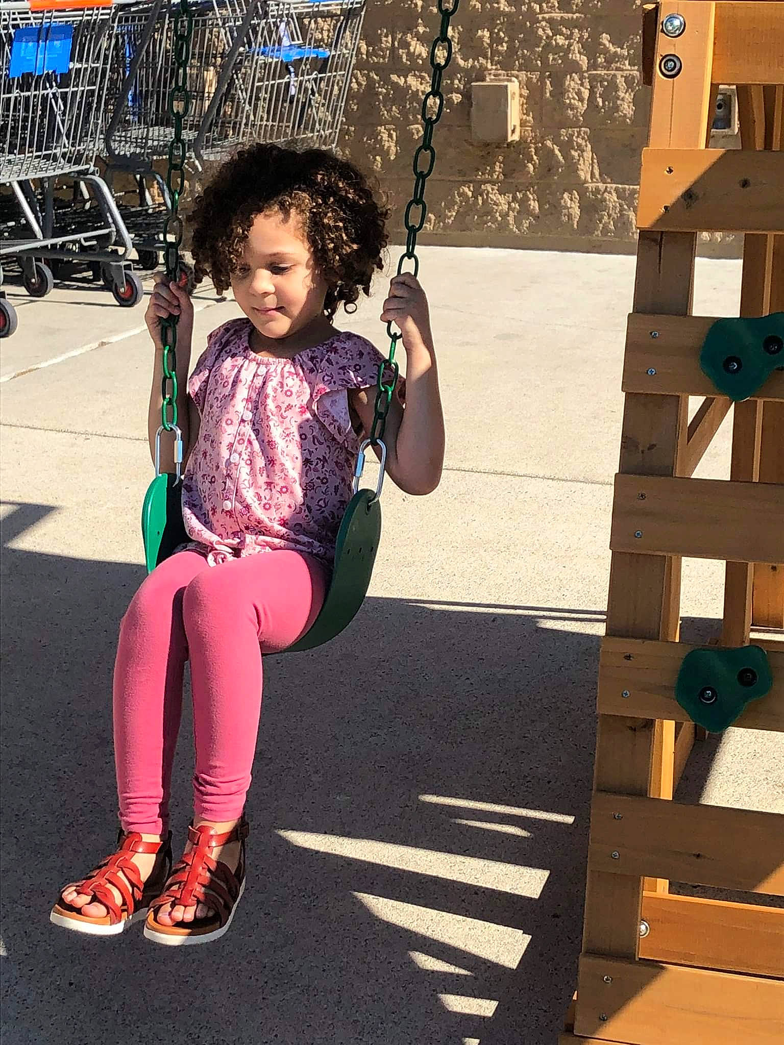 Aubriella Olivia is registered to the contest to win money with this photo: beauty, child, city, cool, fun, happy, knee, leisure, magenta, metal, outdoor_play_equipment, person, play, recreation, sitting, sleeve, smile, snapshot, t_shirt, tints_and_shades