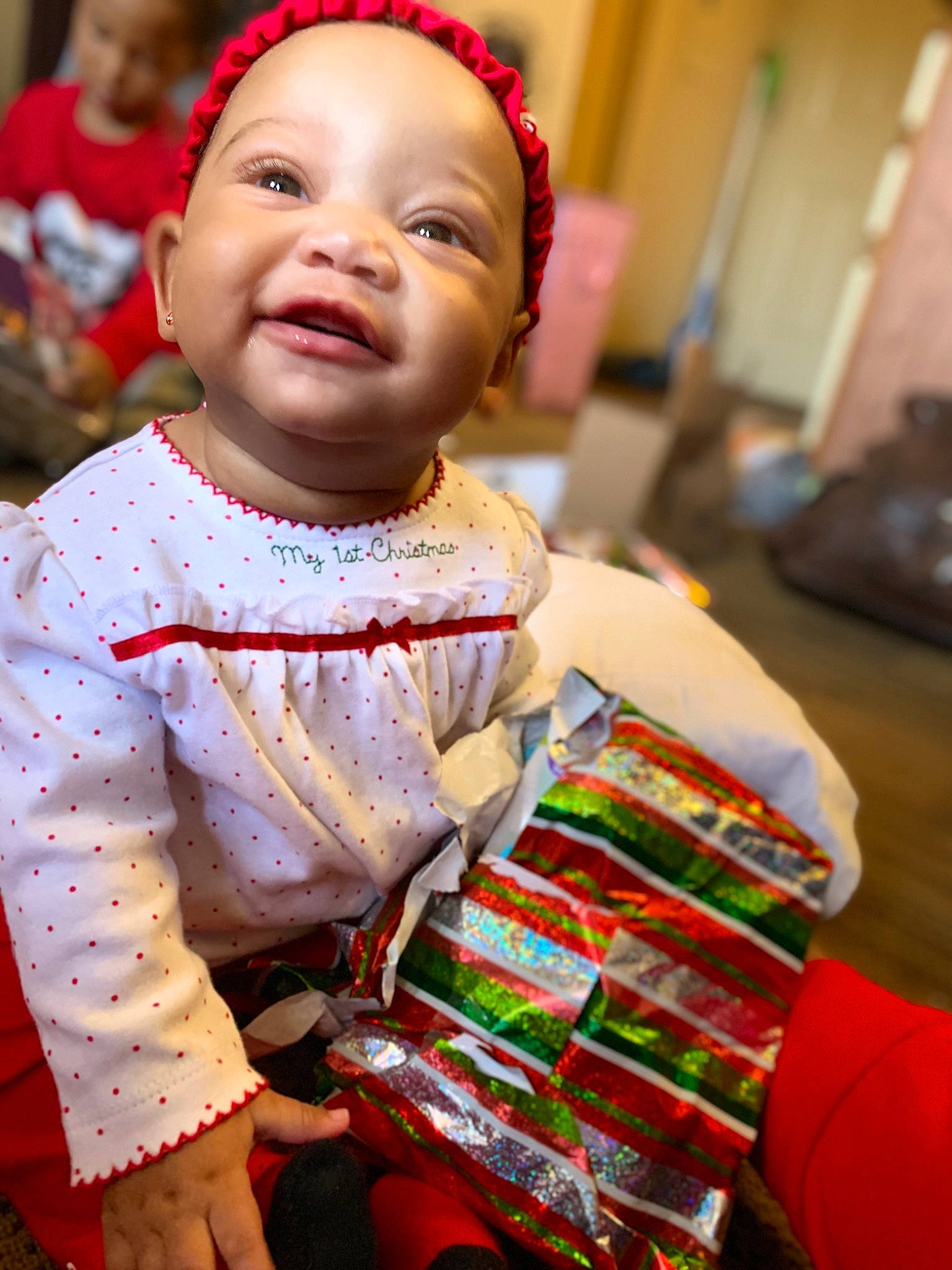 Khloee joined the competition — help win amazing prizes! adaptation, baby, cheek, child, dress, face, happy, people, person, skin, smile, toddler, tradition