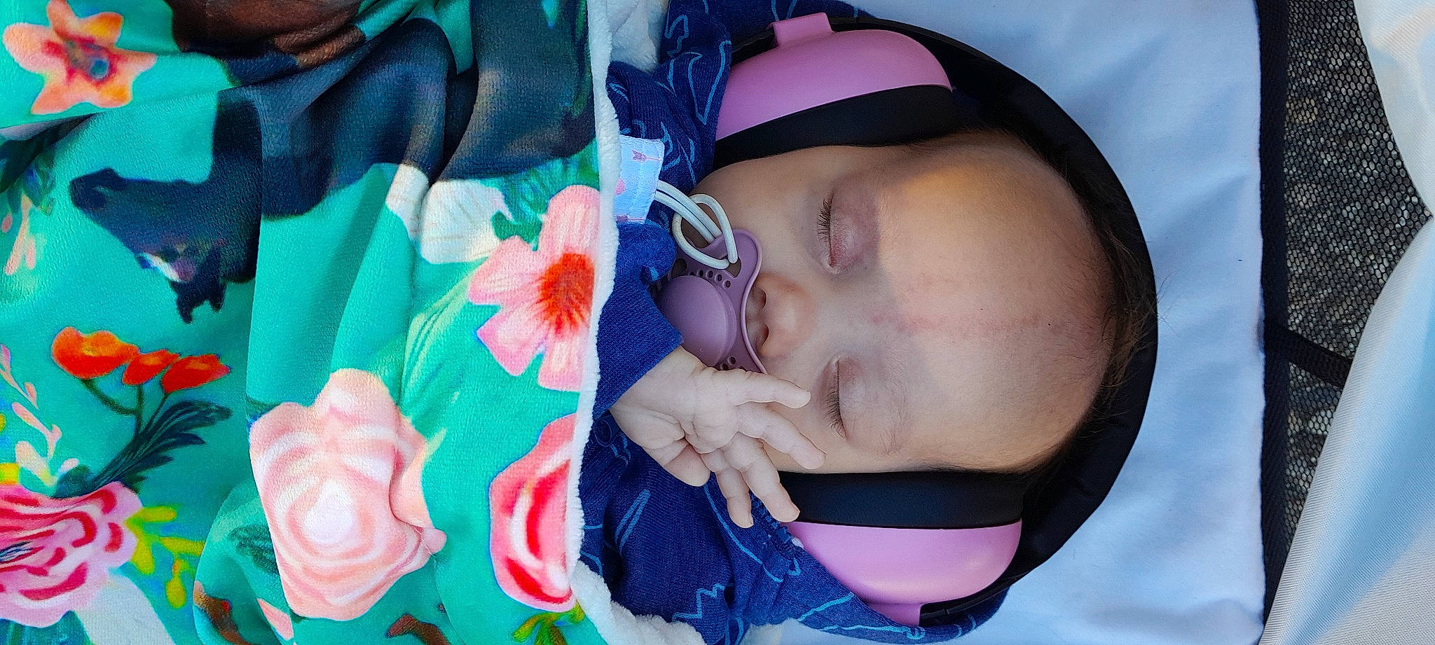 Kodie is registered to the contest to win money with this photo: azure, baby, baby_toddler_clothing, cheek, cool, eye, finger, hand, happy, headgear, lip, mouth, nose, organ, person, petal, pink, plant, red, skin