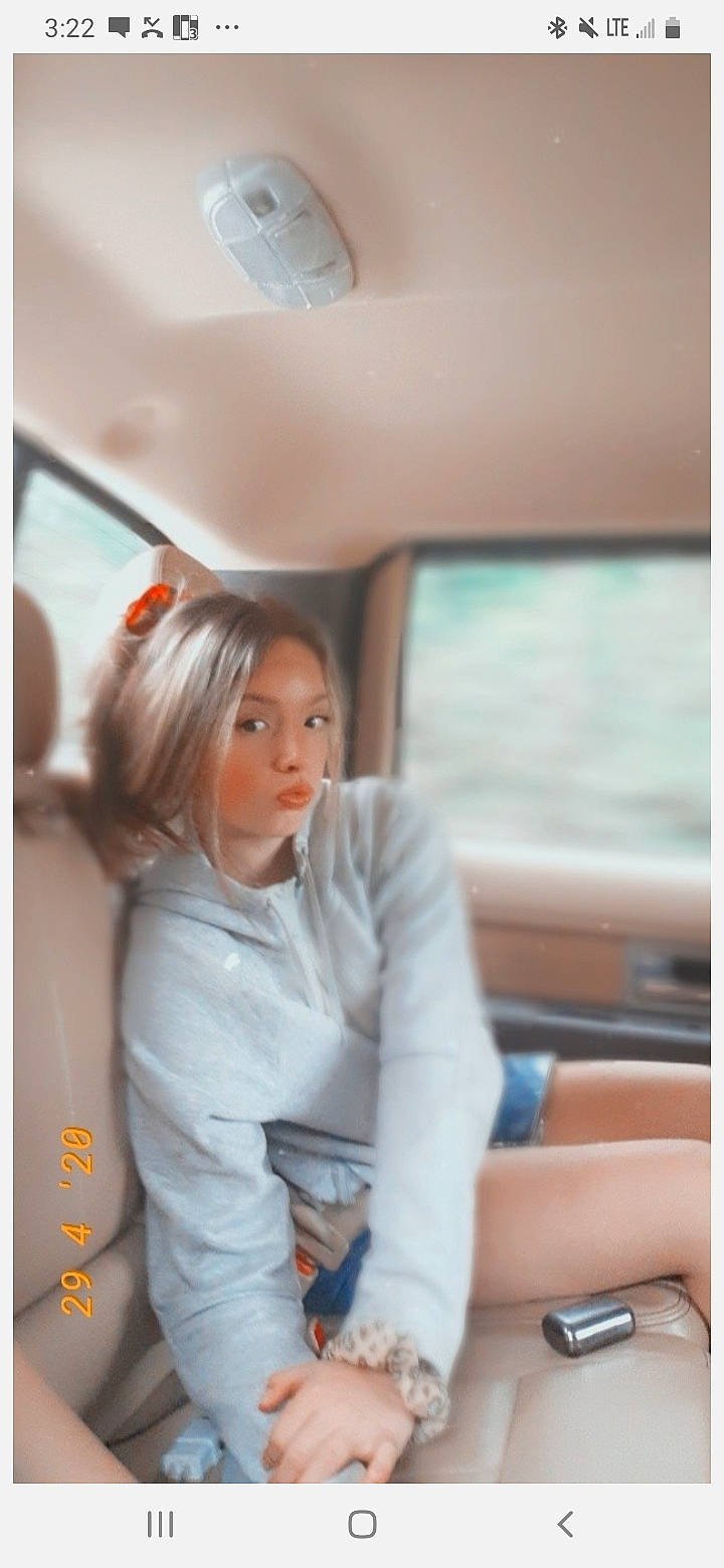 Abbey joined the competition — help win amazing prizes! beauty, car, family_car, long_hair, person, photography, smile, snapshot, vehicle, vehicle_door