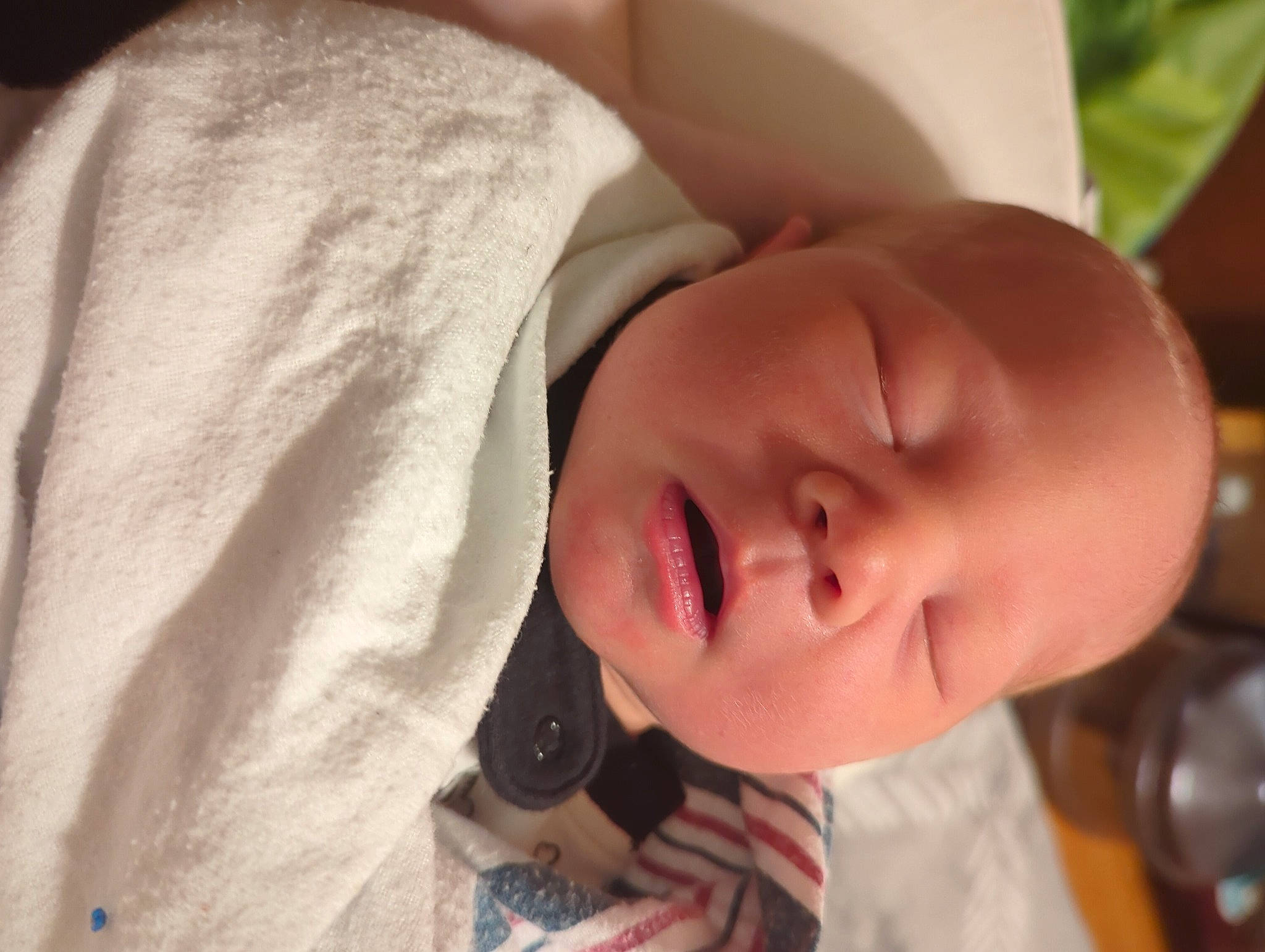 Weslie joined the competition — help win amazing prizes! baby, baby_sleeping, baby_toddler_clothing, bedtime, cheek, child, comfort, eyelash, happy, linens, lip, nose, person, portrait_photography, skin, sleeve, toddler