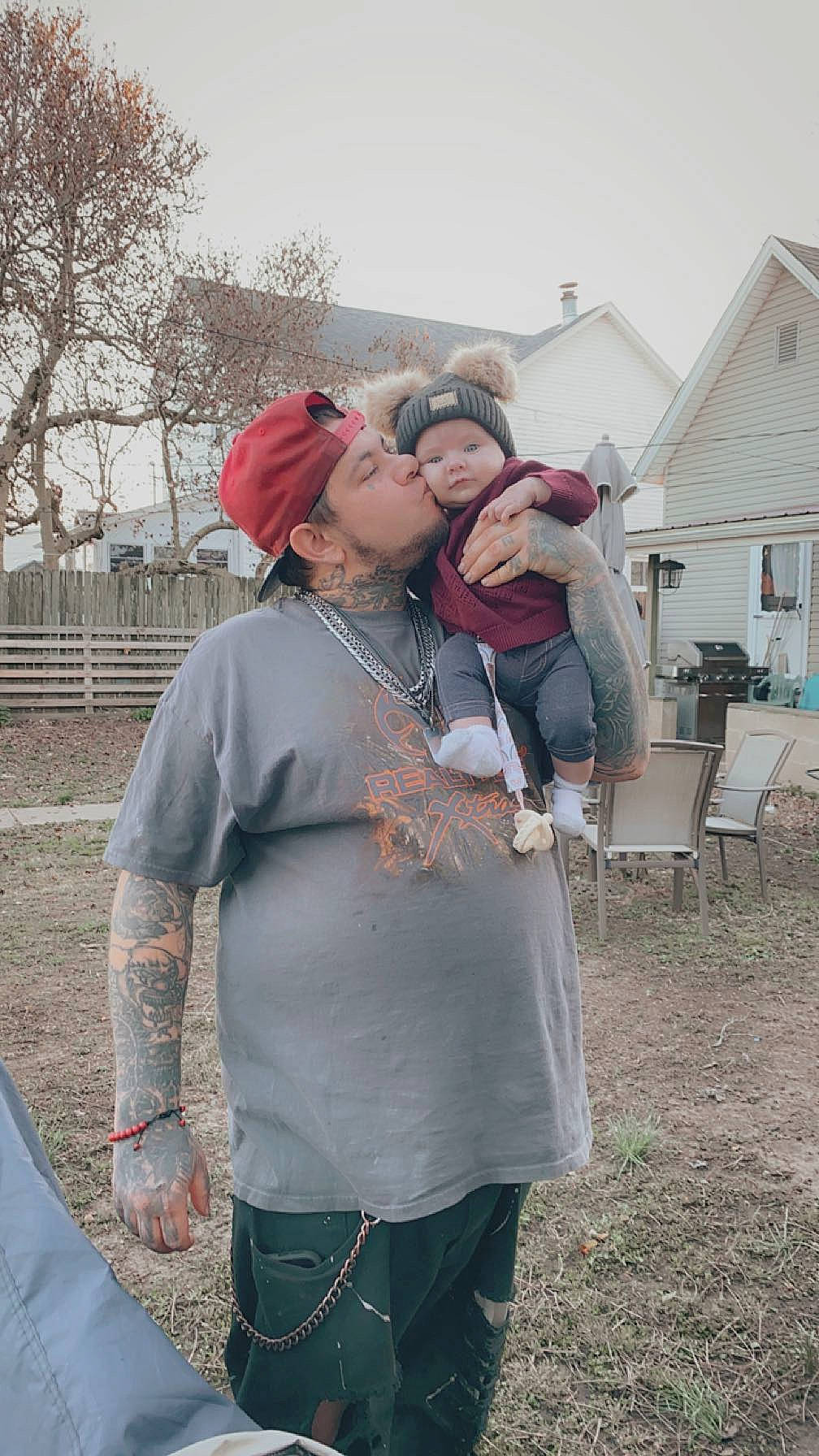 Daisy joined the competition — help win amazing prizes! baseball_cap, cap, chair, event, eyewear, fun, grass, happy, hat, headwear, jewellery, kiss, landscape, person, plant, recreation, sky, sleeve, smile, soil