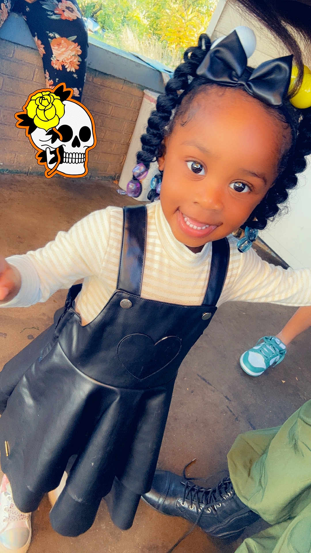 Journie joined the competition — help win amazing prizes! accessories, adult, bag, child, clothing, coat, face, female, footwear, girl, glove, head, jacket, pants, person, photography, portrait, shoe, toy, woman
