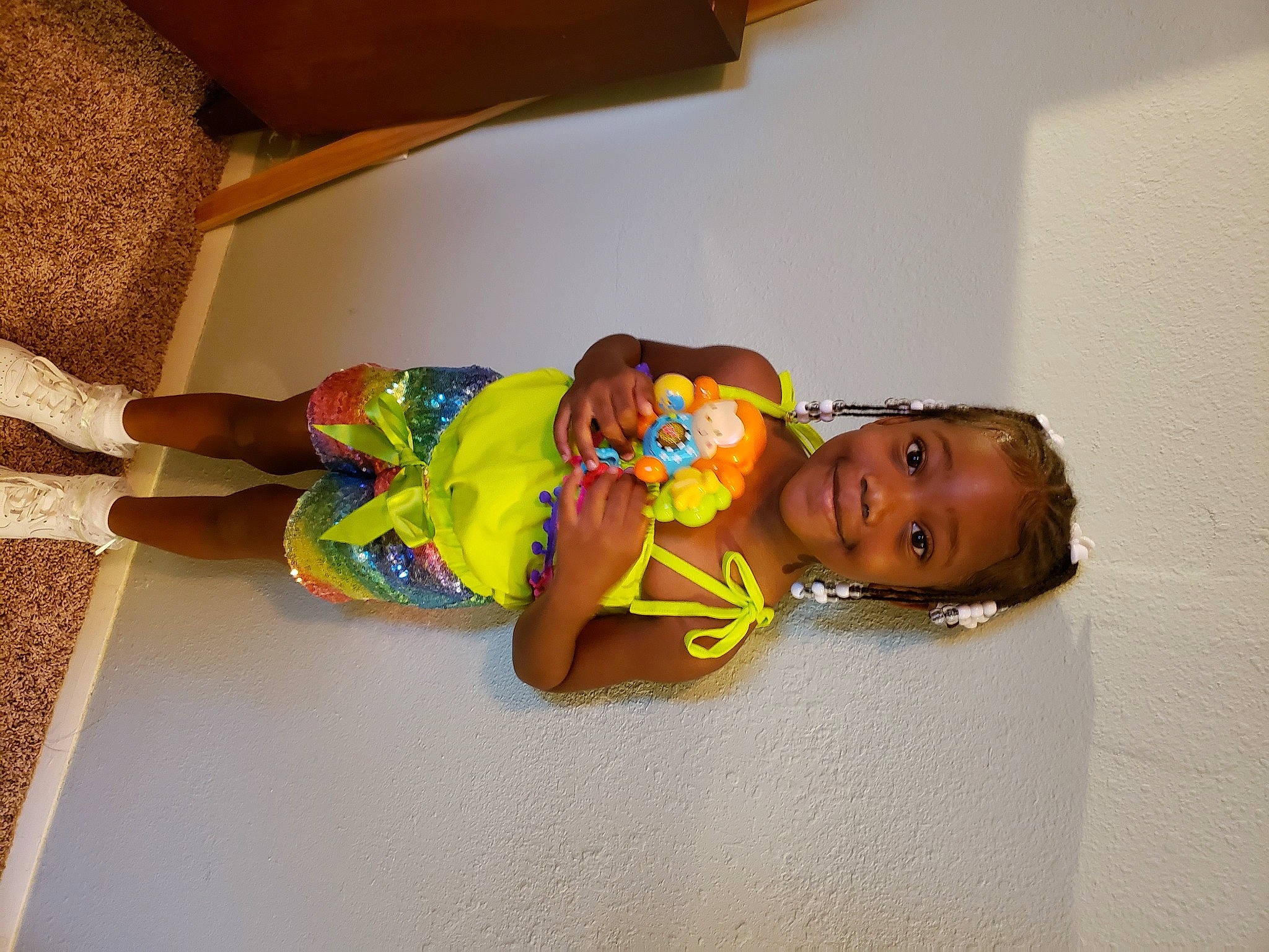 Skylyn joined the competition — help win amazing prizes! baby, baby_toddler_clothing, child, comfort, couch, floor, flooring, fun, happy, hardwood, joy, pattern, person, room, skin, sleeve, smile, t_shirt, toddler, vacation