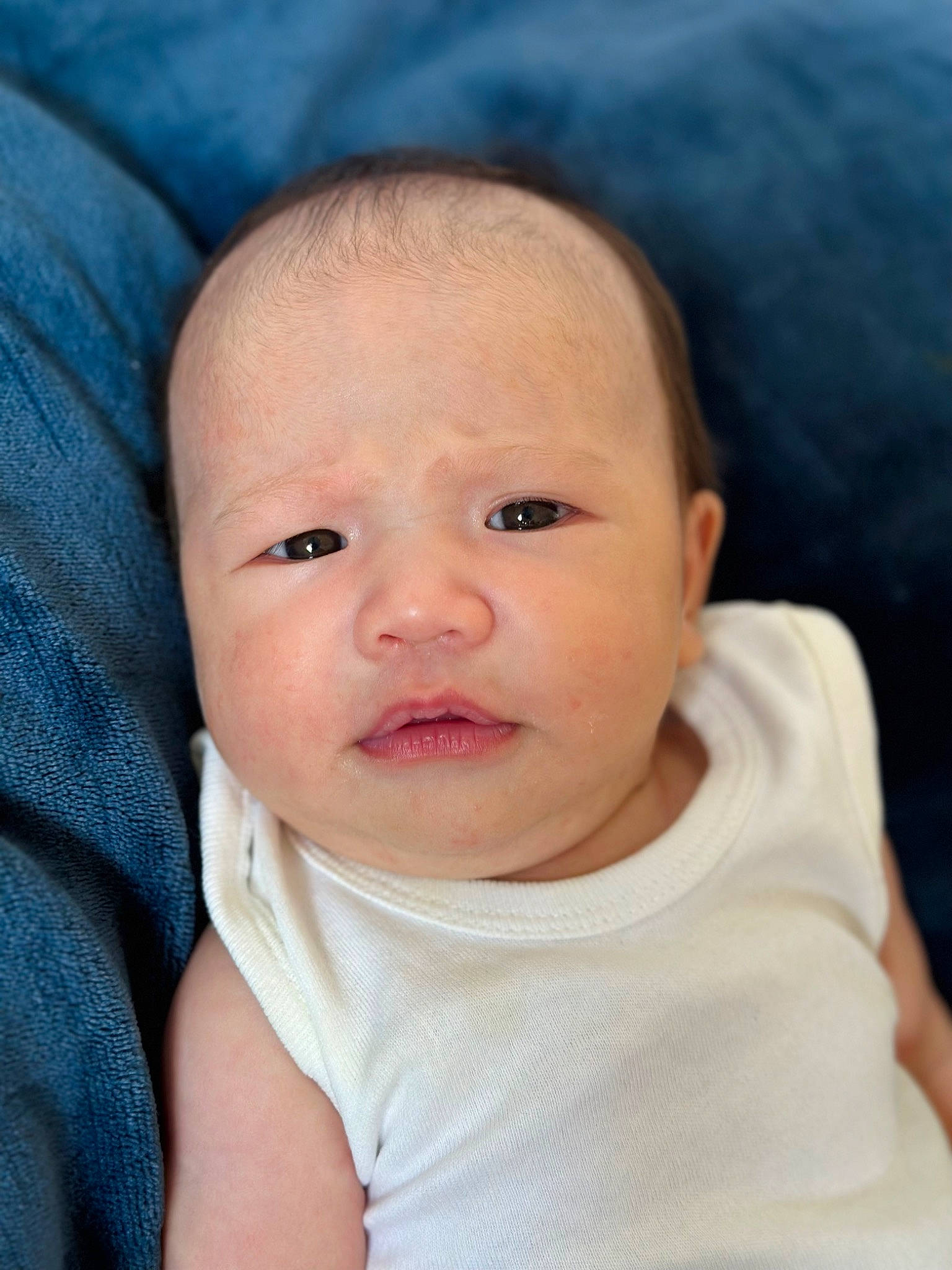 Chloe joined the competition — help win amazing prizes! baby, baby_toddler_clothing, cheek, child, comfort, ear, electric_blue, eye, eyebrow, eyelash, happy, head, iris, lip, no_expression, nose, person, portrait_photography, sleeve, smile