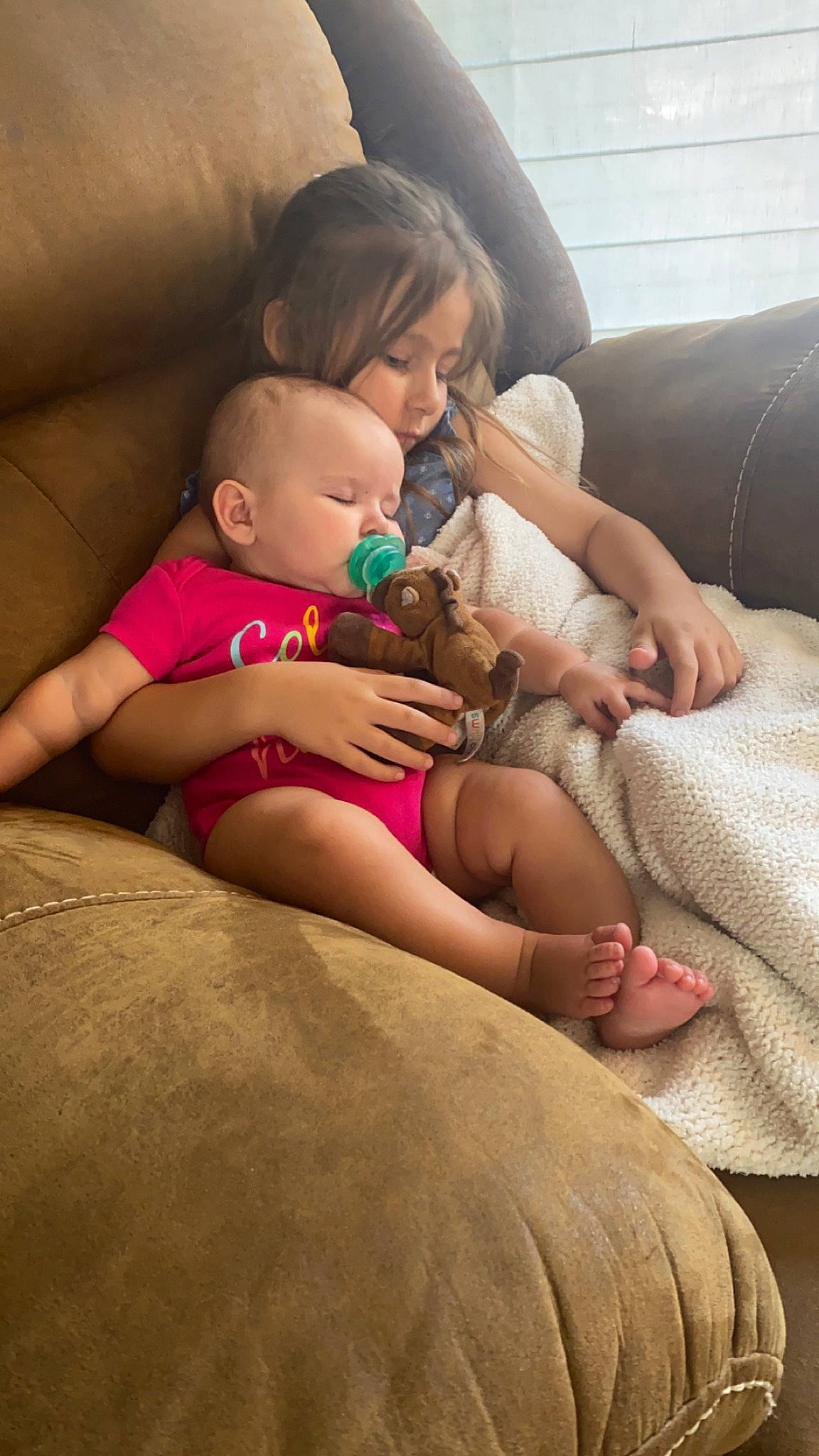 Harper joined the competition — help win amazing prizes! baby, cheek, comfort, couch, face, finger, gesture, hairstyle, hand, happy, head, joint, knee, lap, leg, mouth, neck, person, shoulder, skin