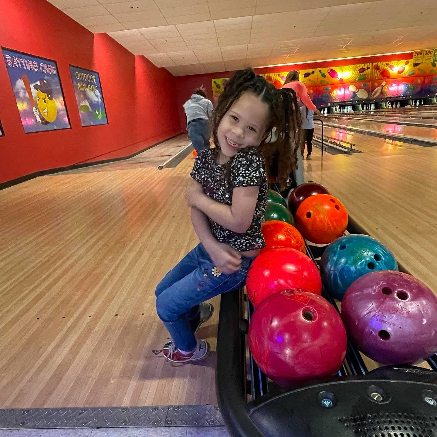 Azalea joined the competition — help win amazing prizes! ball, ball_game, bowler, bowling, bowling_ball, bowling_equipment, bowling_pin, duckpin_bowling, fun, happy, jeans, joy, leisure, person, photograph, recreation, snapshot, sports, sports_equipment, standing