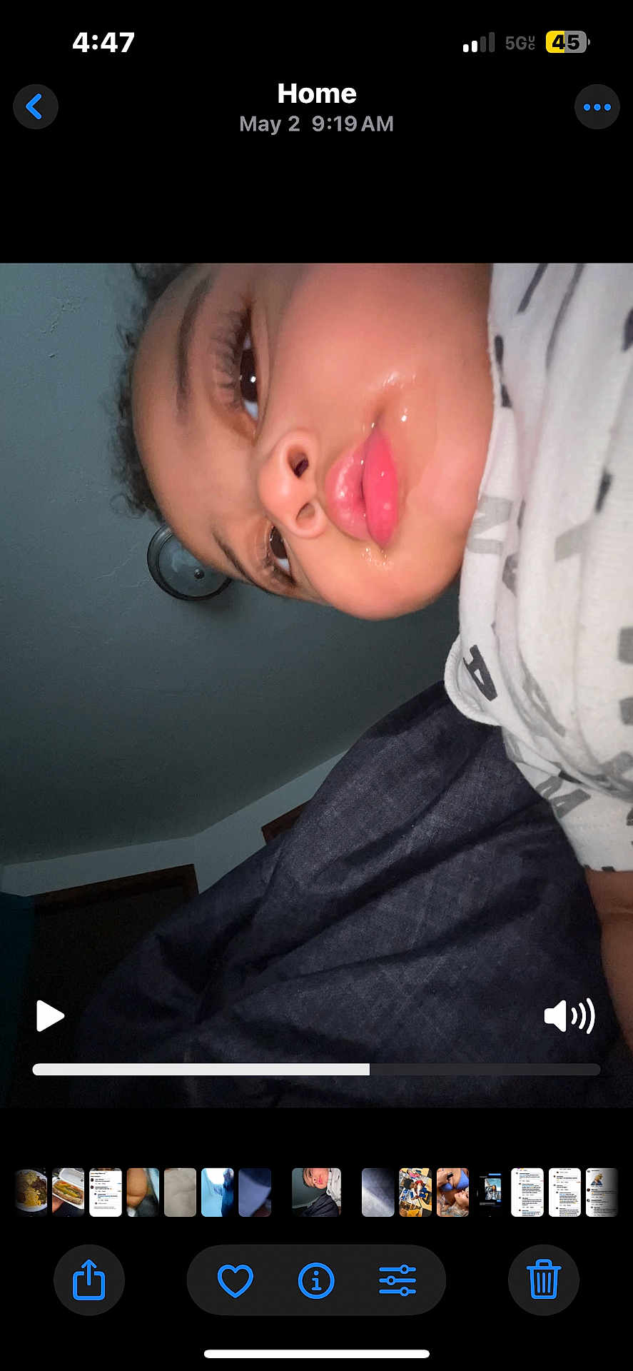 Chakhai is registered to the contest to win money with this photo: child, face, closeup, indoor, young, lying_down, curly_hair, expression, skin, person, portrait, bedroom, blanket, casual, tshirt, curiosity, light, shadow, home, selfie