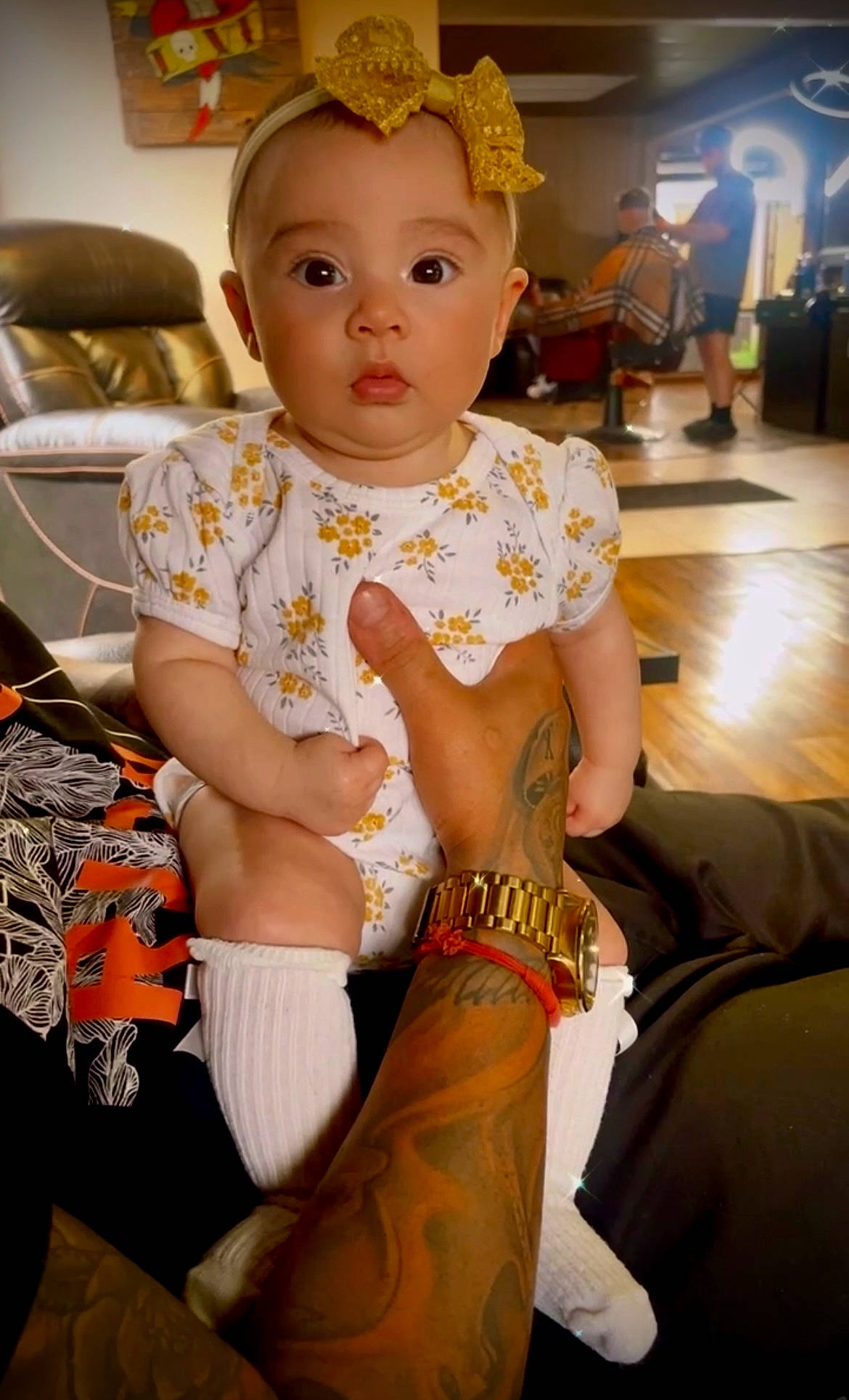 Kaliyah joined the competition — help win amazing prizes! abdomen, baby, chair, chest, child, elbow, event, fashion_design, flooring, fun, happy, human_leg, jewellery, leisure, person, room, sitting, skin, surprise, thigh