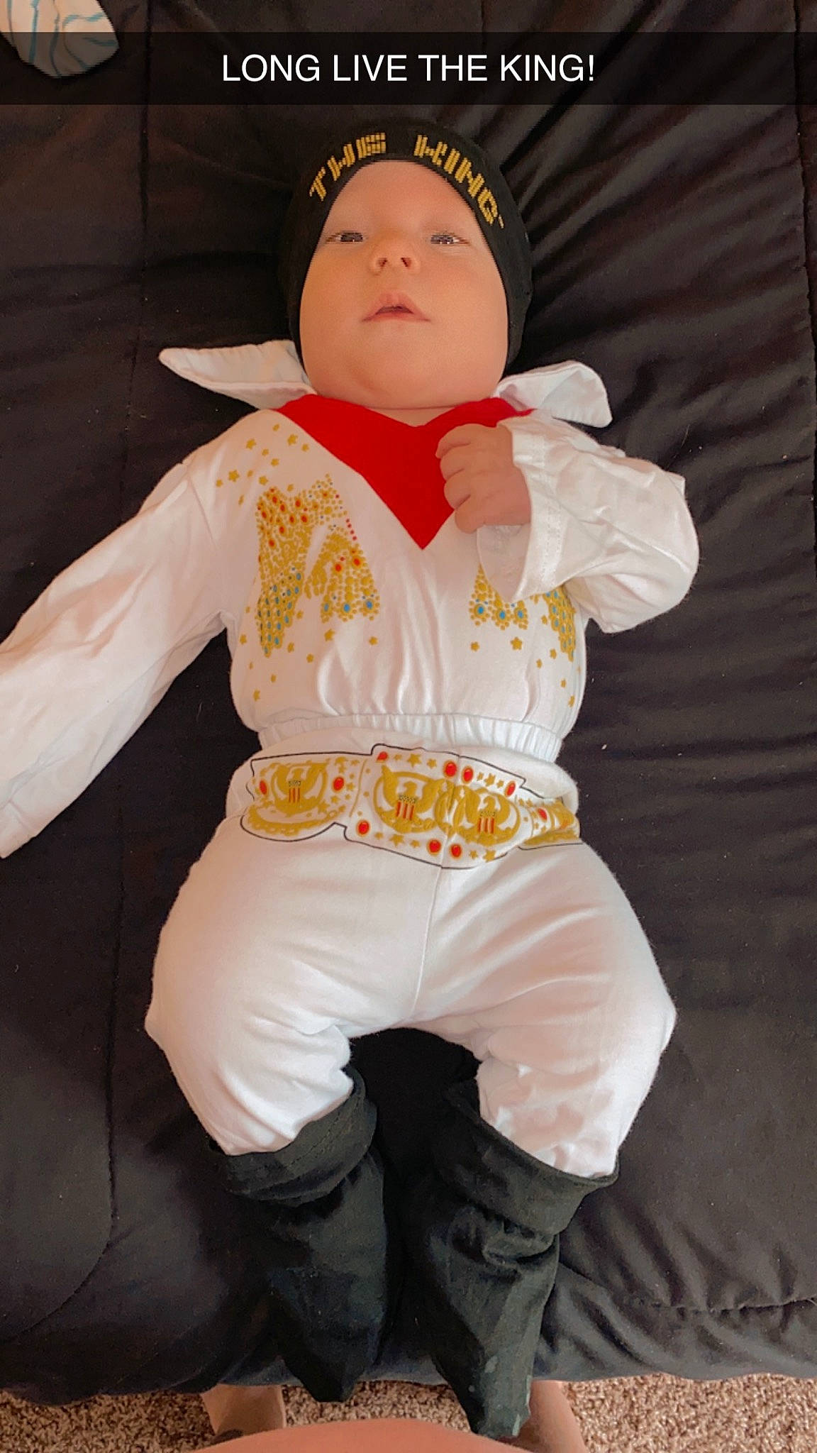 Jax joined the competition — help win amazing prizes! baby, baby_products, baby_toddler_clothing, cap, cheek, child, comfort, costume, fun, fur, head, headwear, pattern, peach, person, sitting, skin, sleeve, toddler