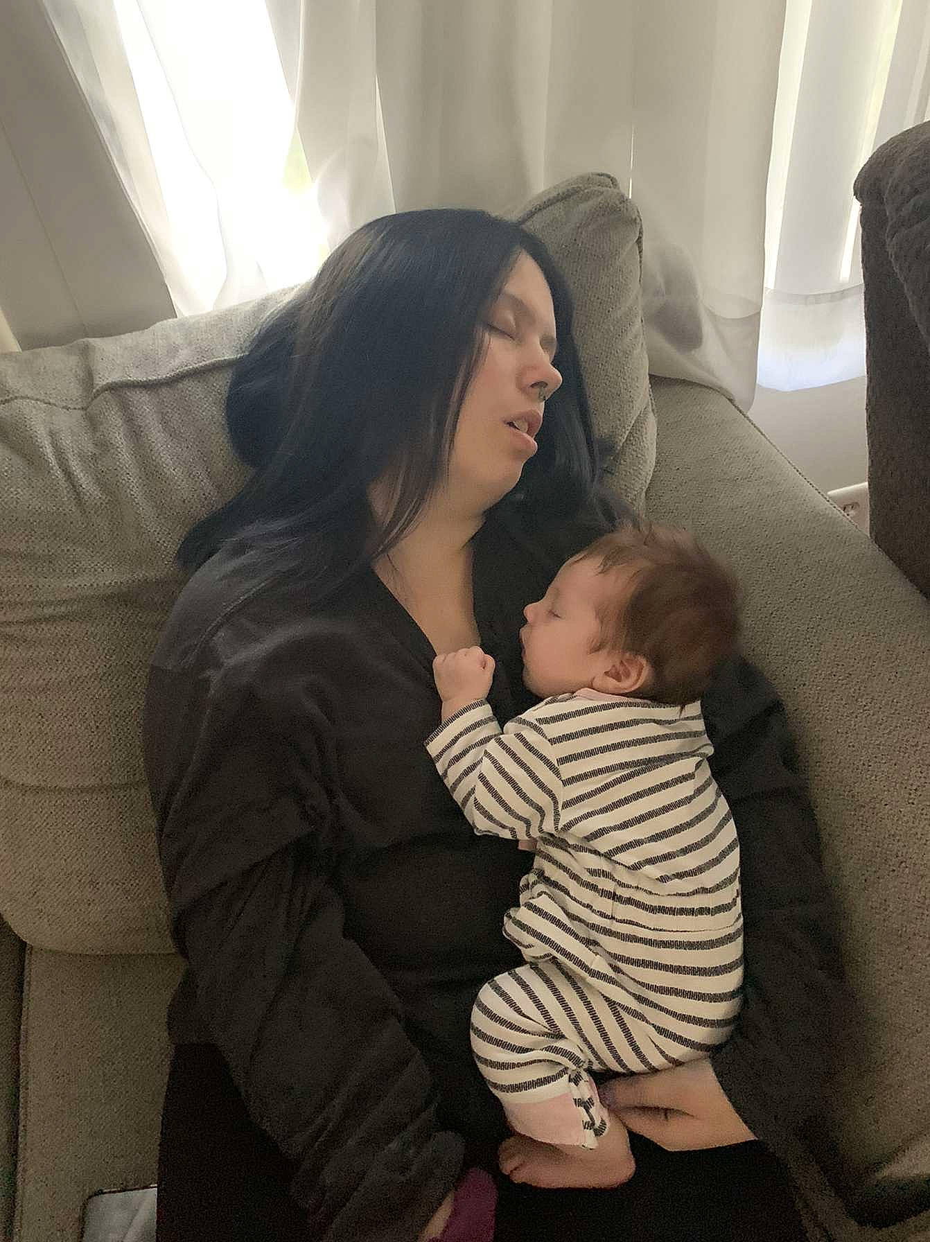 Elayna joined the competition — help win amazing prizes! arm, baby, cheek, comfort, couch, elbow, fun, gesture, hairstyle, human, interaction, joint, lap, leg, mammal, mouth, person, shoulder, thigh, trunk