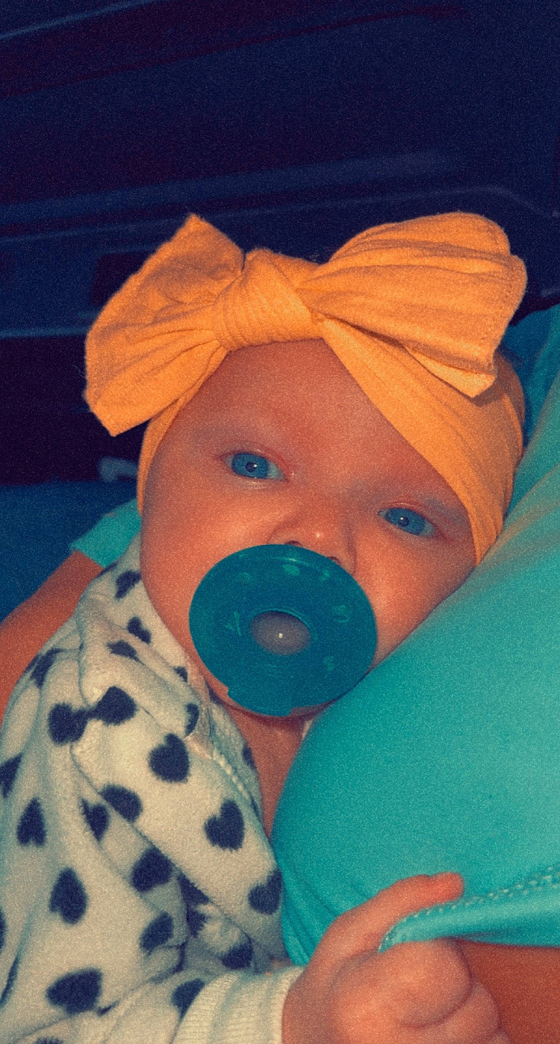 Graclynn is registered to the contest to win money with this photo: baby, baby_products, baby_safety, baby_sleeping, baby_toddler_clothing, beanie, cap, cheek, child, comfort, electric_blue, hat, head, human_body, iris, linens, nose, pattern, person, sleeve