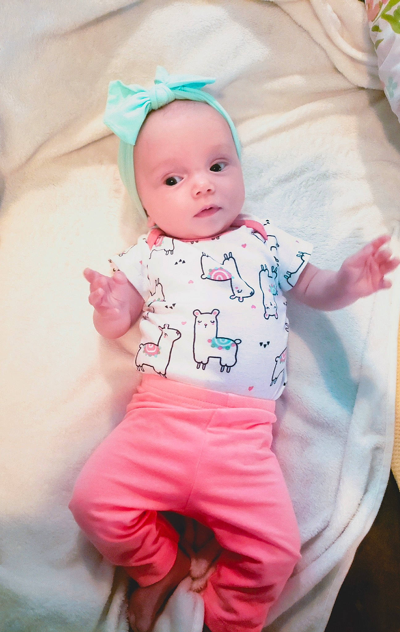 Lilith joined the competition — help win amazing prizes! baby, baby_products, baby_toddler_clothing, child, person, pink, product, sleeve, toddler