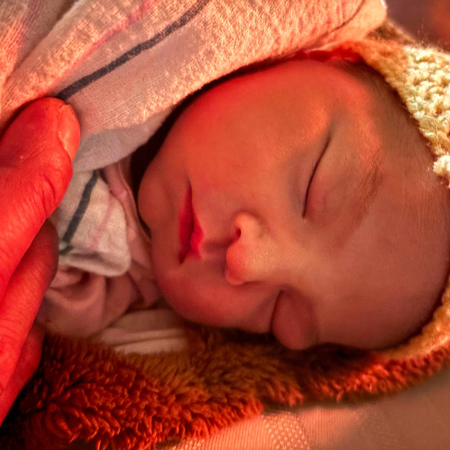 Selencia joined the competition — help win amazing prizes! baby, blanket, close_up, cozy, cuddle, face, hand, infant, knitted_hat, newborn, peaceful, person, portrait, resting, skin, sleeping, soft_lighting, tenderness, warmth, wrapped