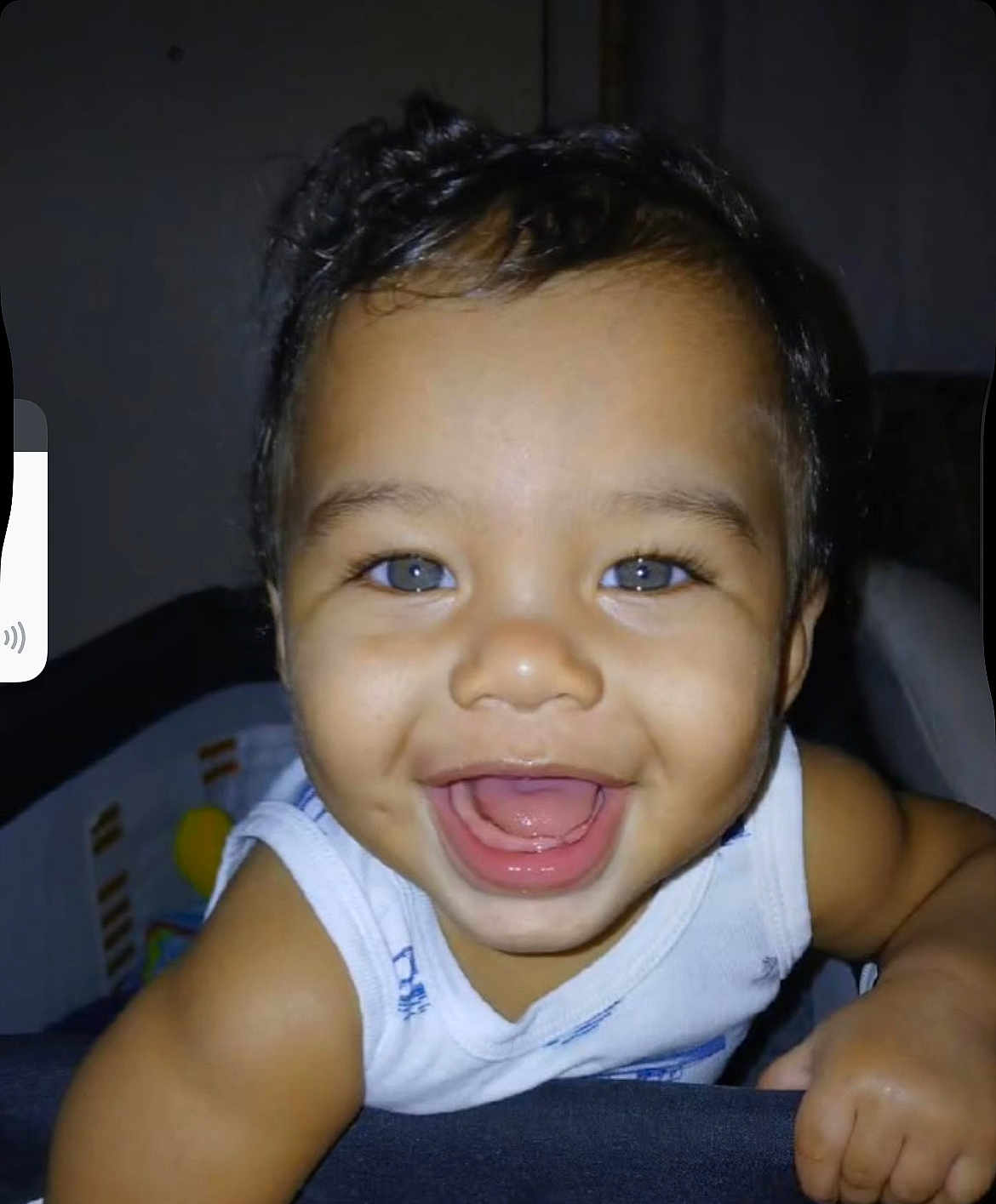 Yasahn is registered to the contest to win money with this photo: toddler, child, smile, happy, face, eyes, skin, arm, clothing, indoor, baby, portrait, cute, expression, young, person, infant, cheeks, excitement, closeup