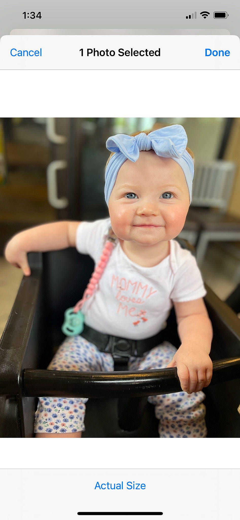 Rynlee joined the competition — help win amazing prizes! baby, baby_products, baby_safety, baby_toddler_clothing, cap, chair, cheek, child, eye, facial_expression, fashion_accessory, fun, happy, hat, headwear, joy, person, portrait_photography, sitting, skin