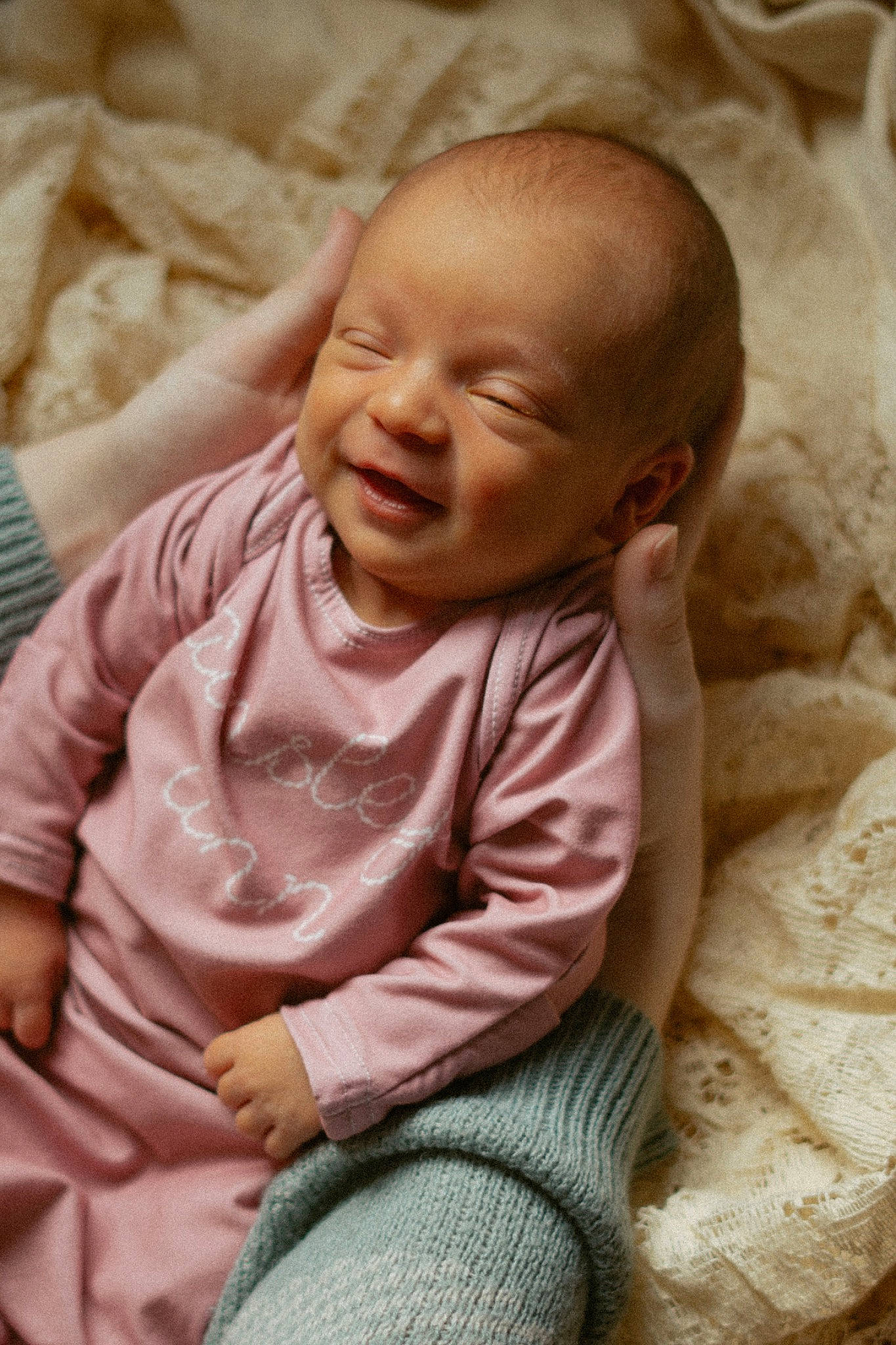 Ainsley joined the competition — help win amazing prizes! art, baby, baby_toddler_clothing, cheek, child, chin, comfort, crying, eye, finger, happy, mammal, mouth, nose, person, skin, sleeve, smile, toddler, wood