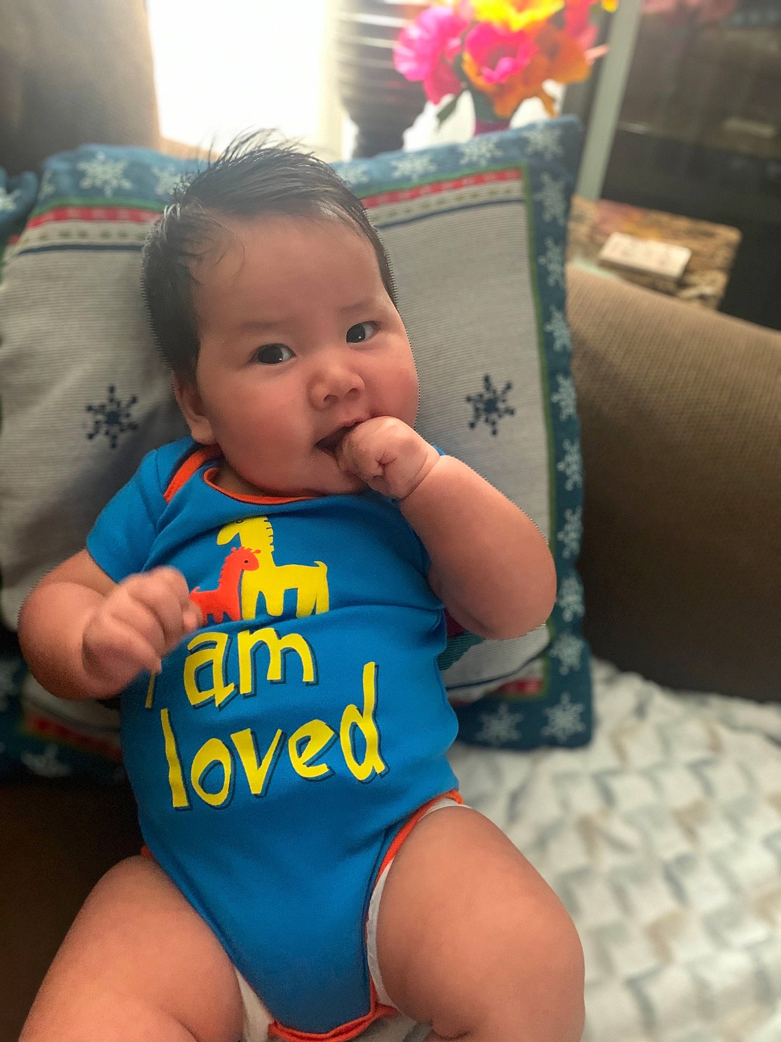 Noel joined the competition — help win amazing prizes! arm, baby, baby_toddler_clothing, cheek, chest, comfort, eye, finger, happy, human_body, infant_bodysuit, iris, leg, mouth, person, skin, thigh, toddler, trunk, waist