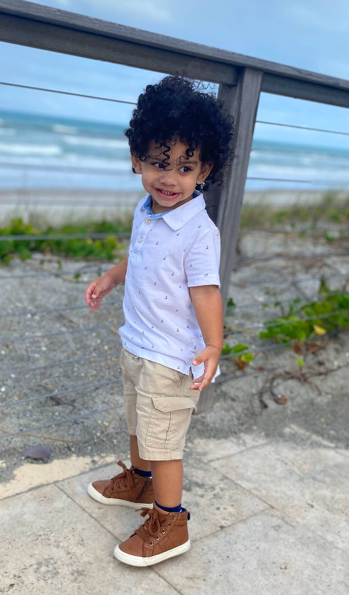 Bryson joined the competition — help win amazing prizes! child, denim, electric_blue, flip_flops, fun, hair, head, human_leg, joy, knee, leg, leisure, person, sandal, shorts, sky, sleeve, t_shirt, toddler, travel