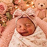 Ahlianice joined the competition — help win amazing prizes! adorable, baby, blanket, bow, closeup, cozy, cute, decor, floral, flowers, headband, infant, newborn, pink, portrait, sleeping, soft, swaddled, teddy_bear, warm
