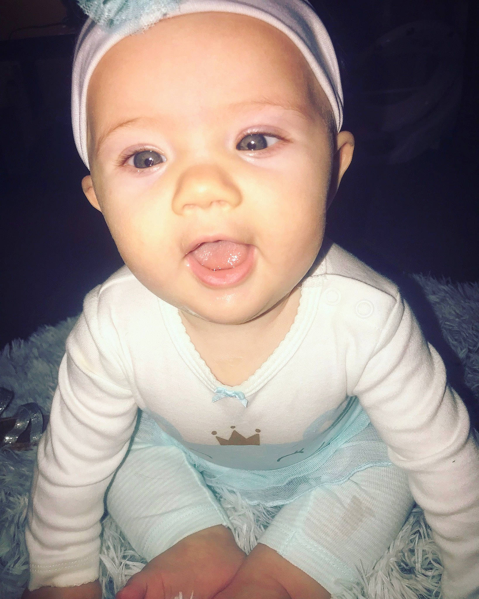 Octavia joined the competition — help win amazing prizes! baby, baby_making_funny_faces, beauty, cheek, child, chin, cool, eye, eyebrow, face, facial_expression, forehead, happy, head, headgear, lip, nose, person, skin, smile