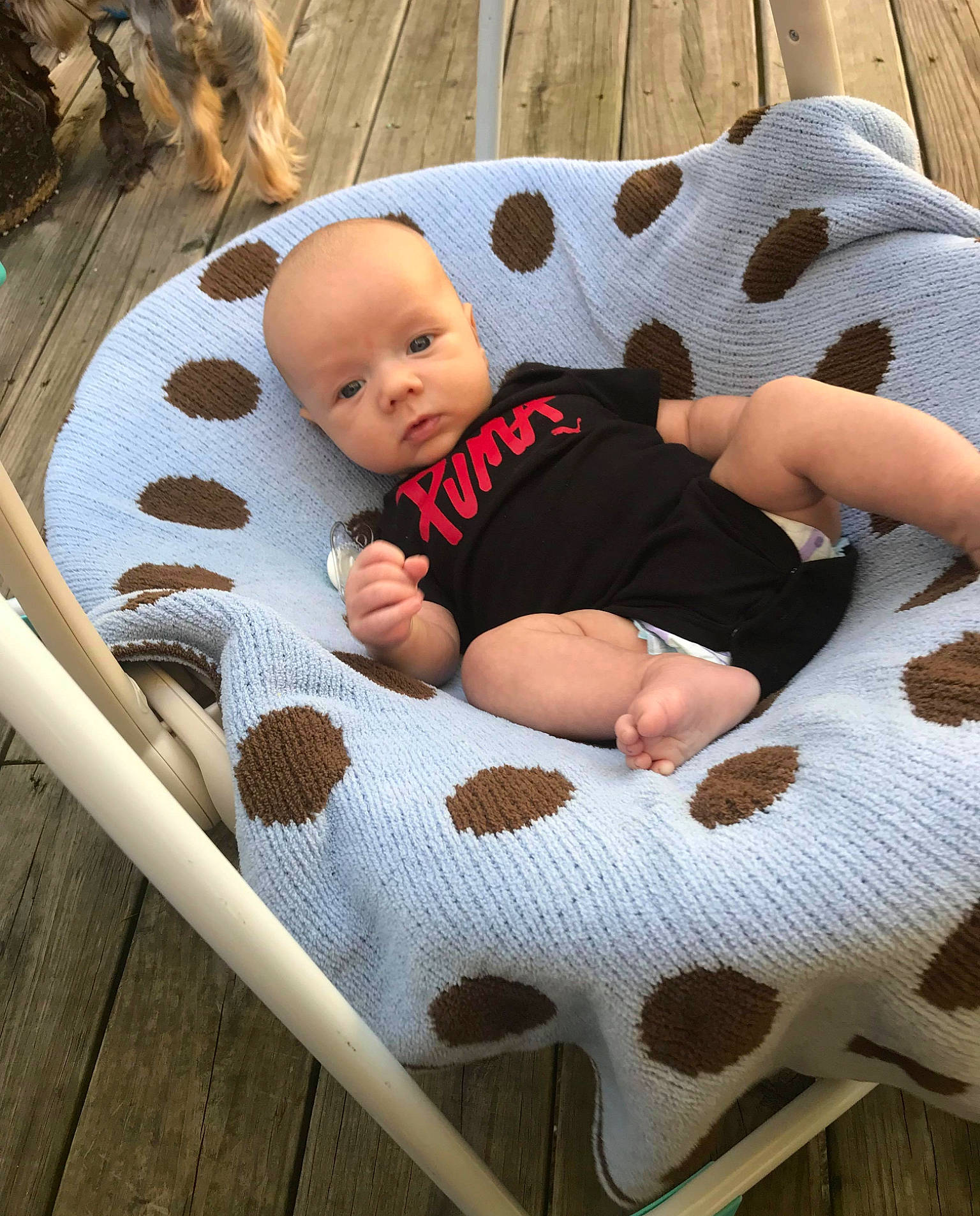 Rylan joined the competition — help win amazing prizes! baby, baby_products, baby_safety, baby_sleeping, baby_toddler_clothing, child, furniture, pattern, person, product, toddler