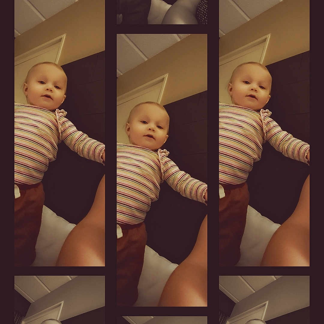 Nevaeh joined the competition — help win amazing prizes! art, baby, bodypart, clothing, collage, crib, doll, face, figurine, finger, furniture, hand, hat, head, newborn, people, person, photography, portrait, toy