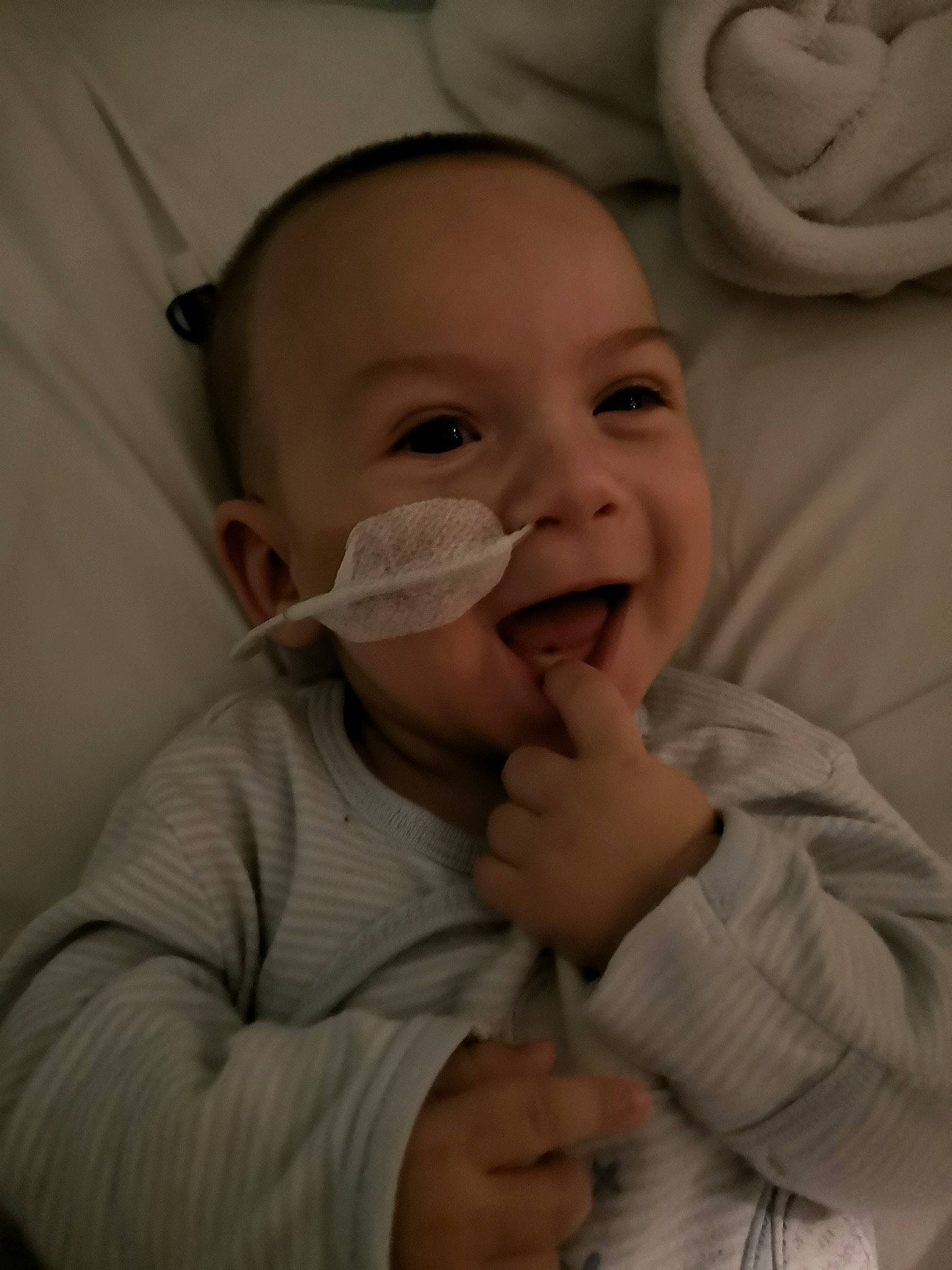 Sasha joined the competition — help win amazing prizes! baby, cheek, child, face, facial_expression, fun, head, laugh, lip, mouth, nose, person, skin, smile, toddler