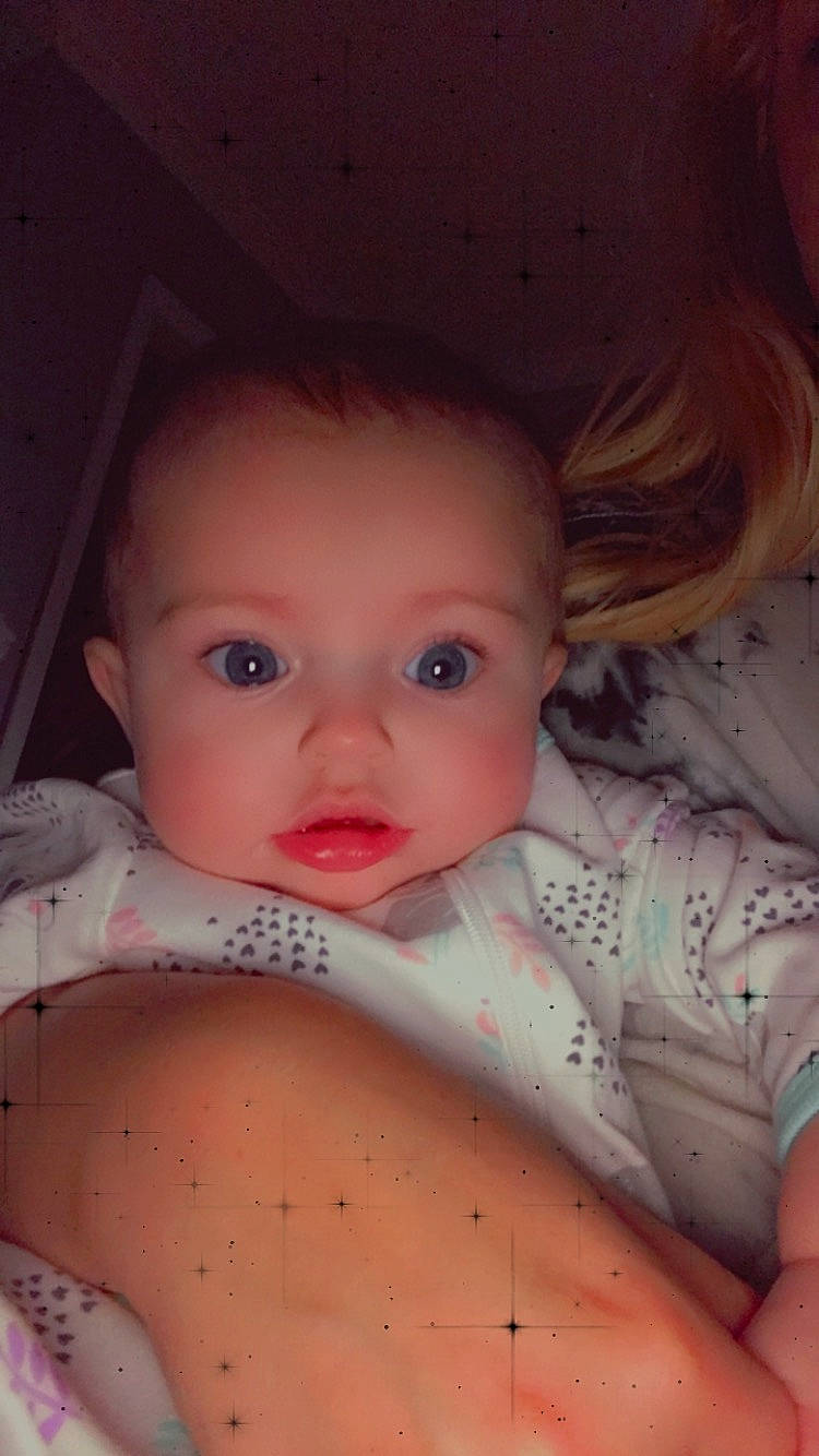 Everleigh joined the competition — help win amazing prizes! abdomen, baby, baby_toddler_clothing, brown_hair, cheek, chest, child, chin, ear, eyebrow, eyelash, forehead, iris, lip, organ, peach, person, pink, skin, toddler