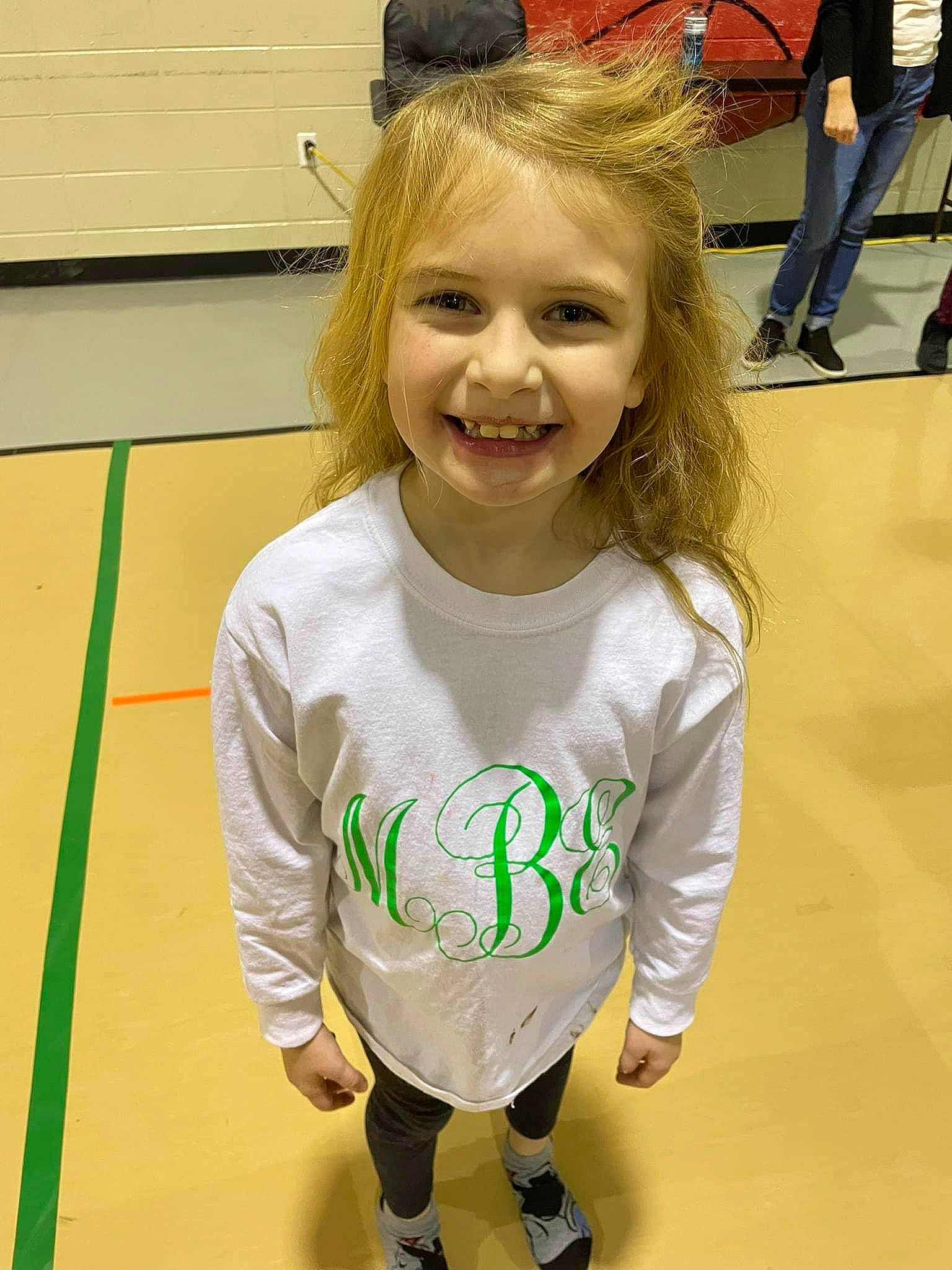 Madolyn joined the competition — help win amazing prizes! baby_toddler_clothing, child, clothing, flooring, fun, gesture, happy, joint, joy, laugh, logo, person, recreation, shorts, sitting, sleeve, smile, sportswear, standing, t_shirt