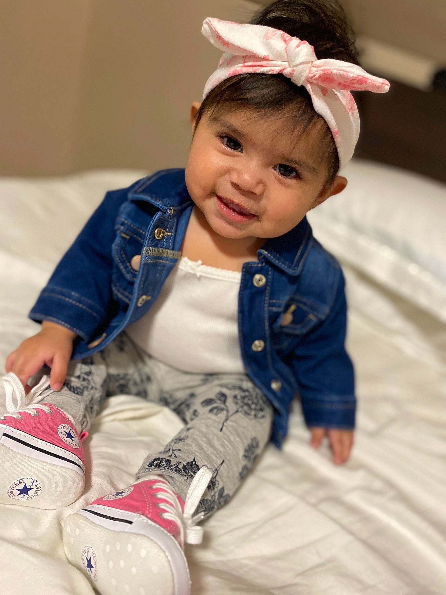 Alia joined the competition — help win amazing prizes! baby, beauty, cheek, child, child_model, ear, happy, headgear, person, sitting, skin, sleeve, smile, toddler