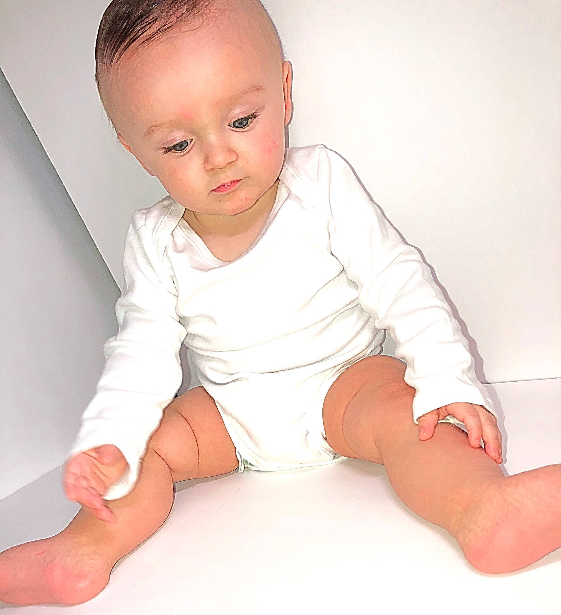 Cason joined the competition — help win amazing prizes! baby, baby_toddler_clothing, barefoot, cheek, chin, collar, comfort, elbow, finger, flash_photography, joint, knee, neck, person, shoulder, skin, sleeve, standing, stomach, thigh