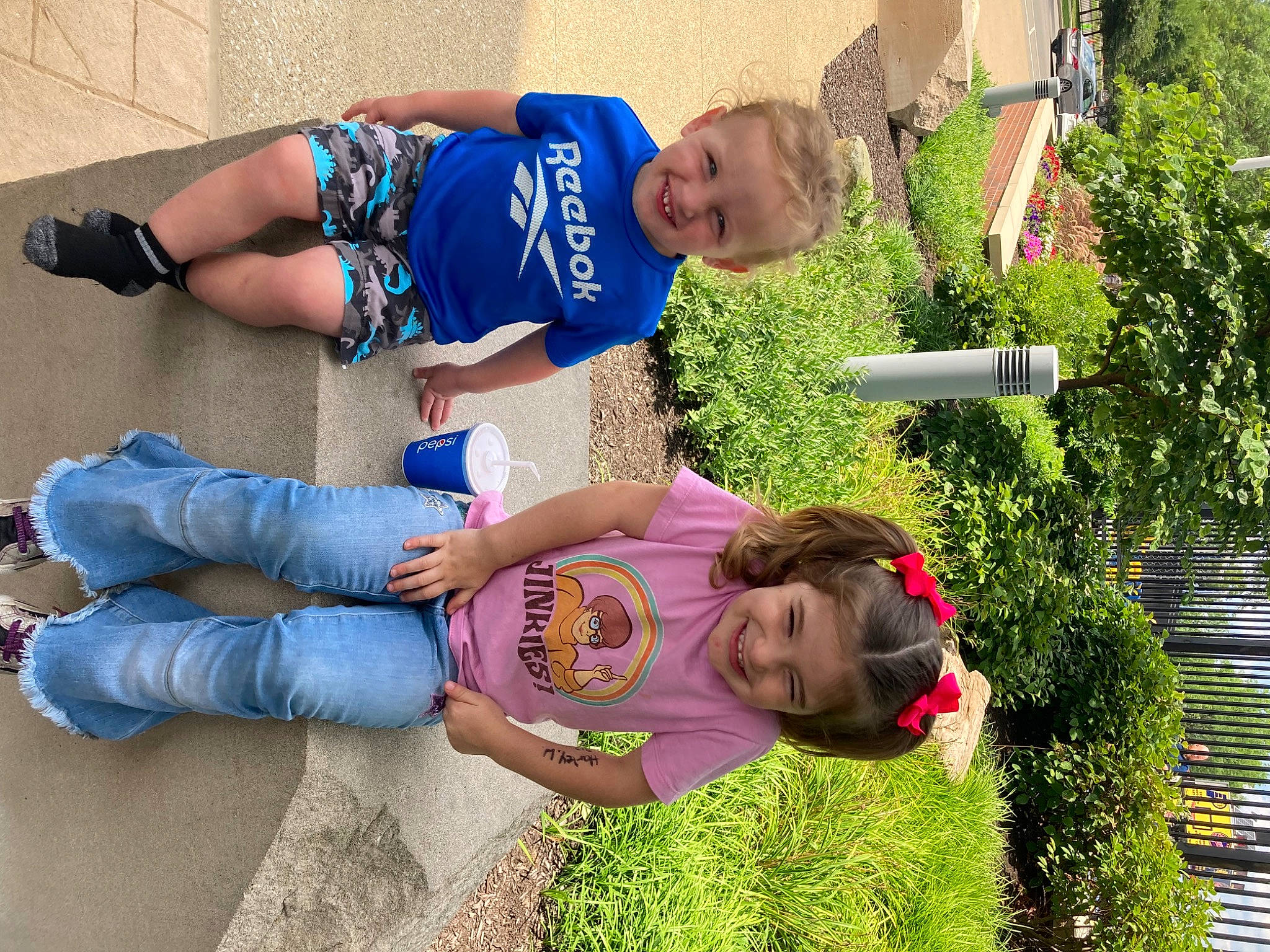 Brooklynn joined the competition — help win amazing prizes! blue, child, electric_blue, event, fun, garden, grass, happy, hat, human_leg, joy, leisure, people_in_nature, person, plant, play, recreation, shorts, smile, t_shirt