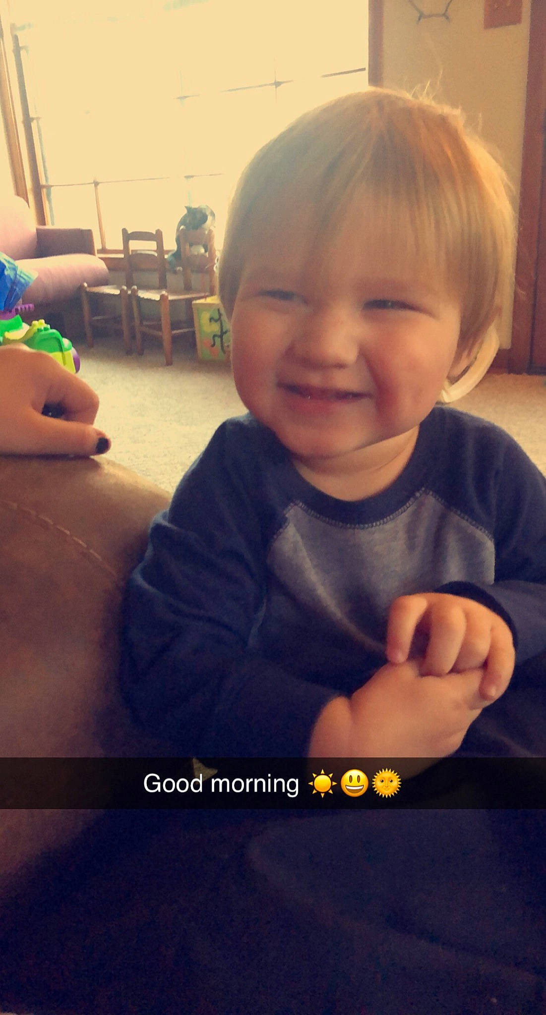 Soren joined the competition — help win amazing prizes! baby, baby_laughing, baby_toddler_clothing, baby_toys, cheek, child, facial_expression, finger, joy, laugh, person, plush, skin, thumb, toddler, tooth, toy