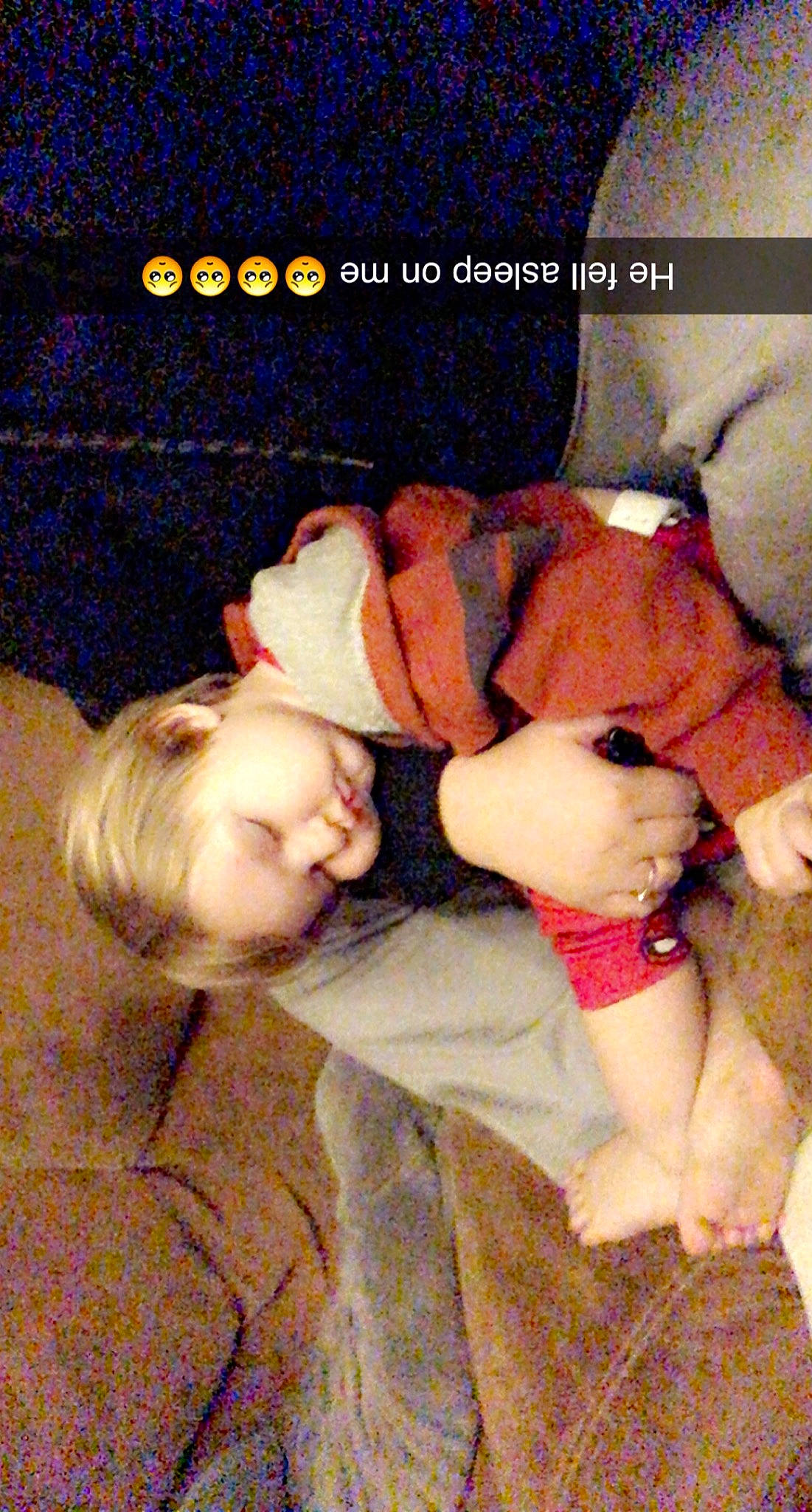 Soren is registered to the contest to win money with this photo: baby, baby_toddler_clothing, barefoot, cheek, child, comfort, finger, foot, human, mammal, nail, person, photo_caption, sole, toddler, toe, wrist