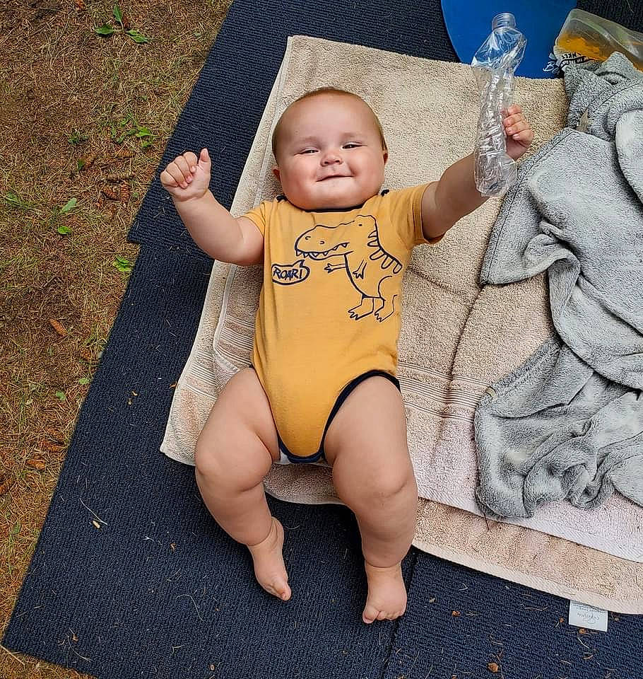 Arlo joined the competition — help win amazing prizes! abdomen, art, baby, baby_toddler_clothing, chest, eye, finger, foot, gesture, hand, happy, human_body, joy, leg, person, skin, smile, stomach, thigh, thumb