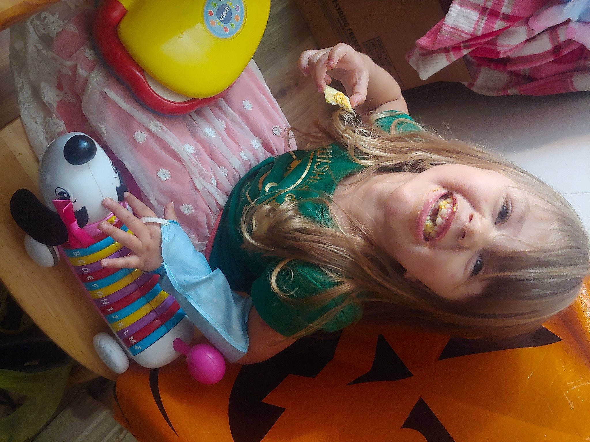 Coraline joined the competition — help win amazing prizes! baby_products, balloon, child, event, foot, fun, happy, human_leg, joy, leisure, nail, organ, party_supply, person, pink, plastic, play, smile, snapshot, sweetness