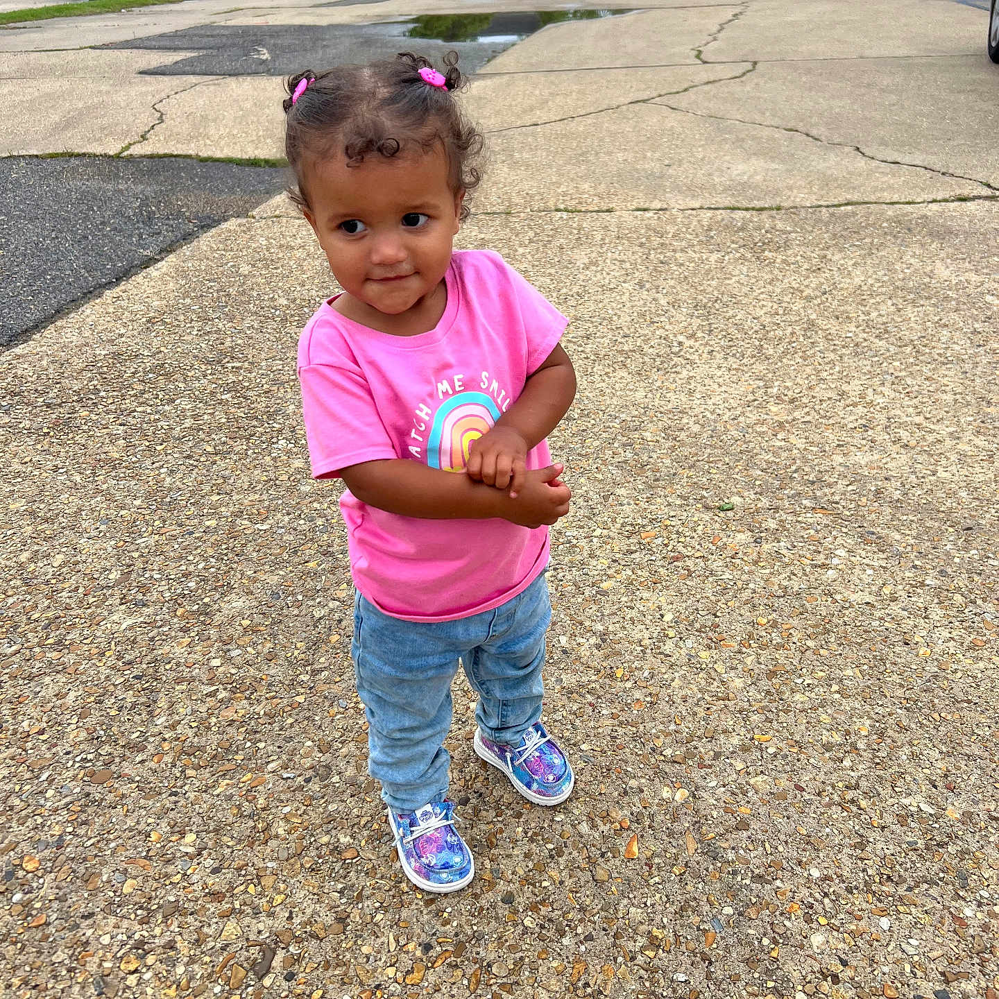 Camillia is registered to the contest to win money with this photo: city, clothing, face, footwear, grass, head, nature, outdoors, pants, park, path, person, photography, plant, portrait, road, shoe, sidewalk, street, urban